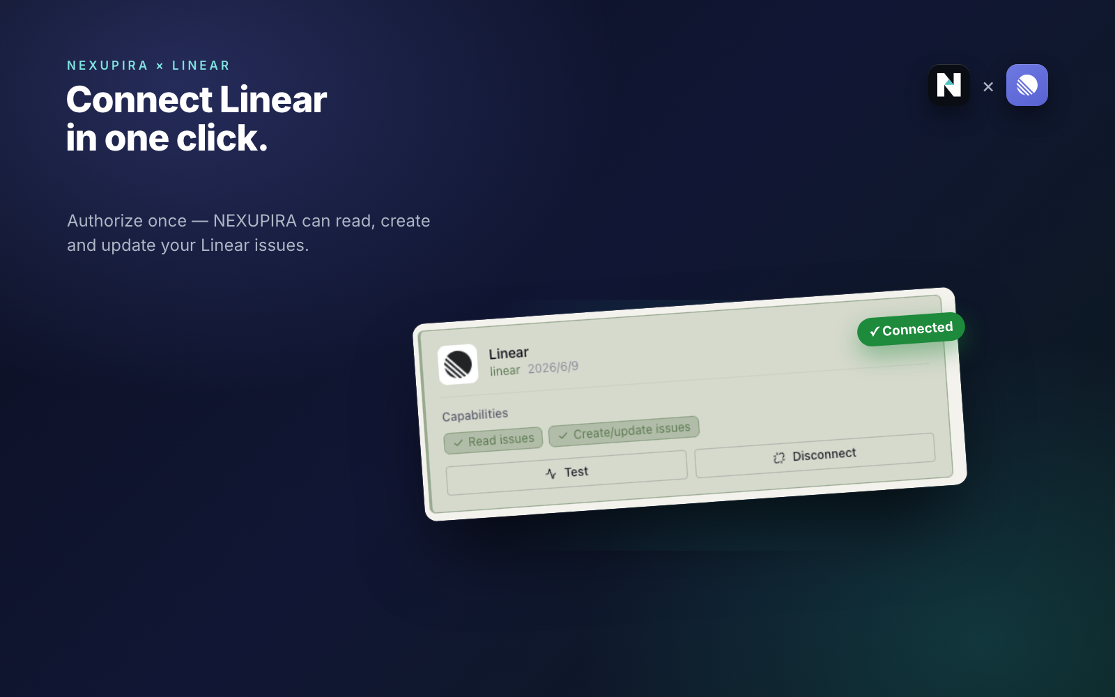 connecting Linear to Nexupira