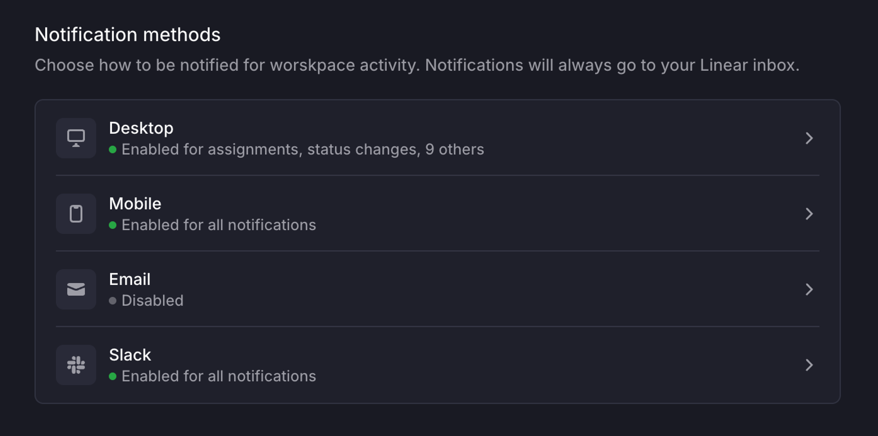 Notification methods