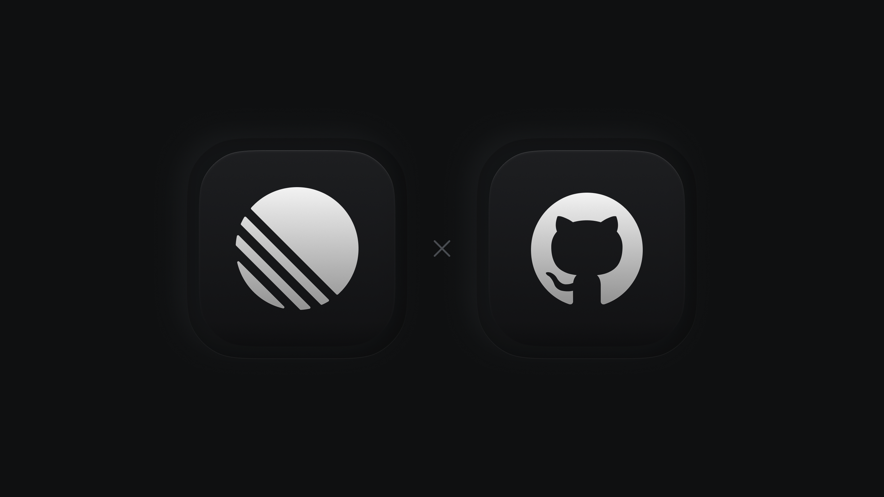 Linear and GitHub stylized hero image