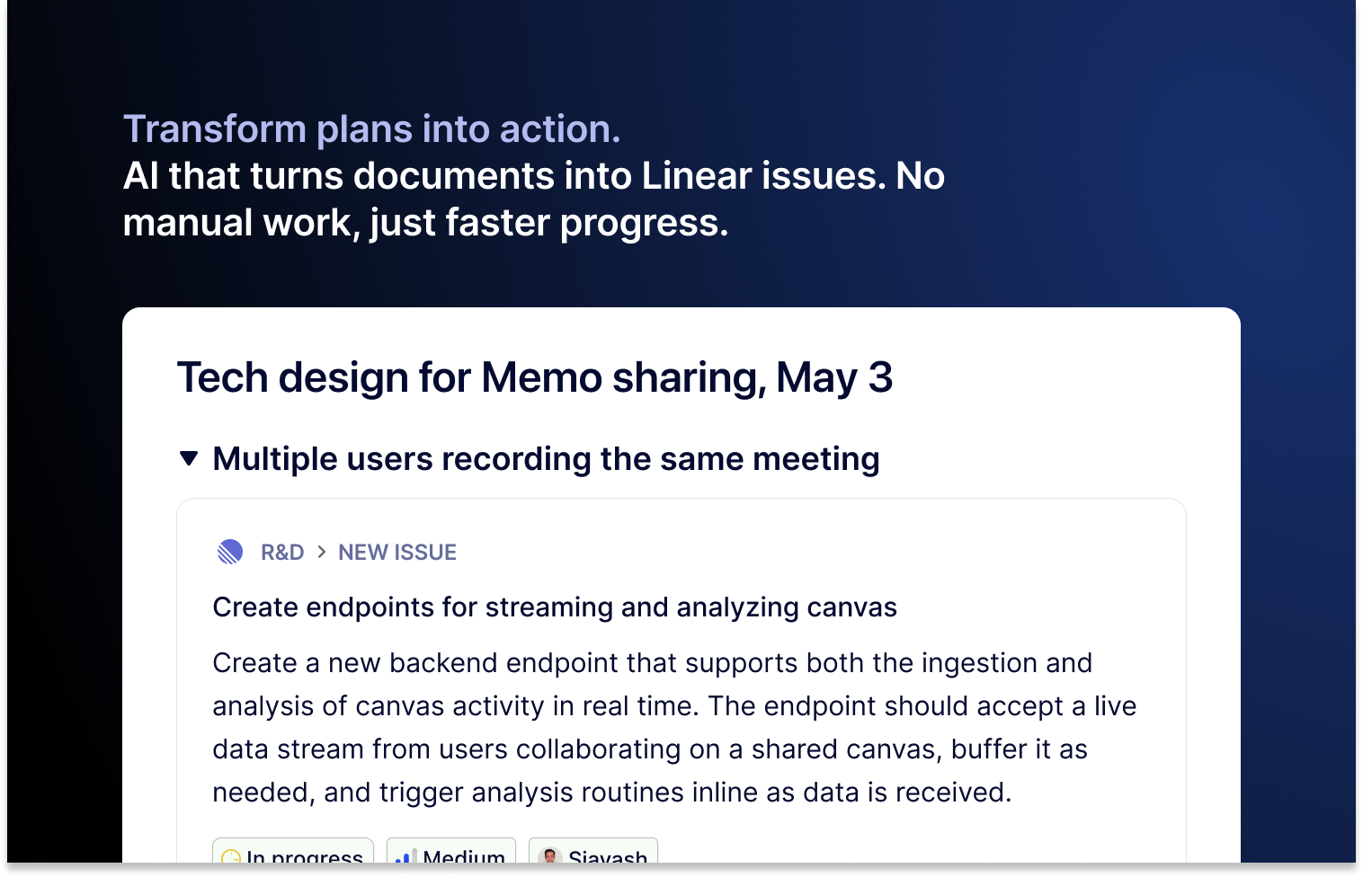 using stilla to create a plan