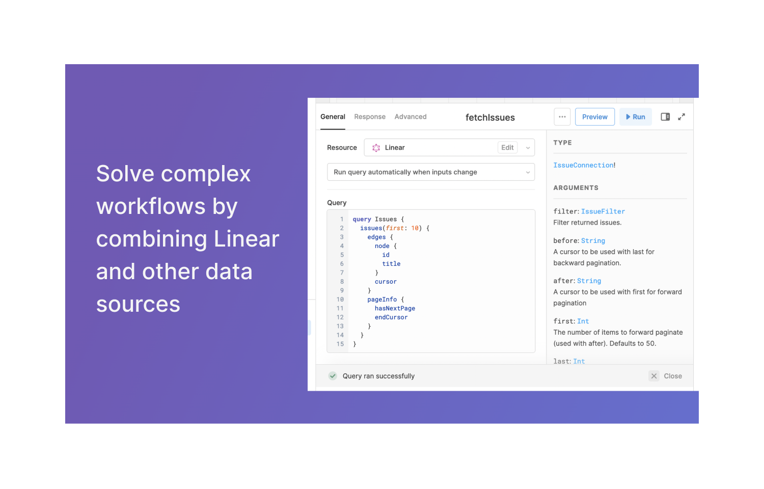 Solve complex workflows by combining Liner and other data sources