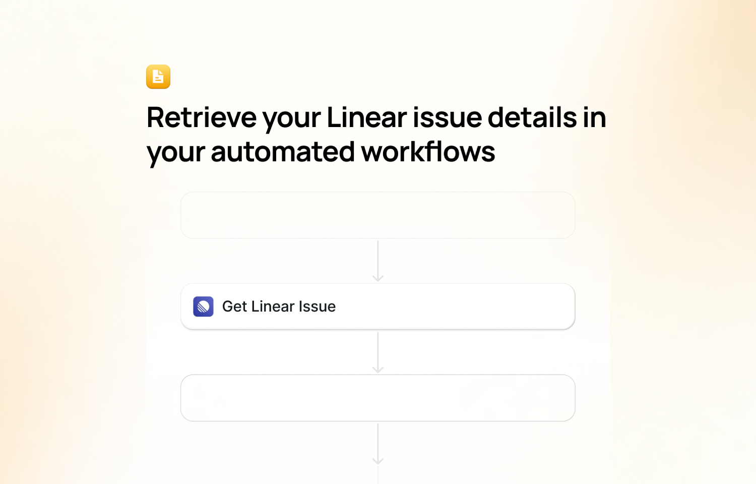 retrieve linear issue details using a get linear issue step