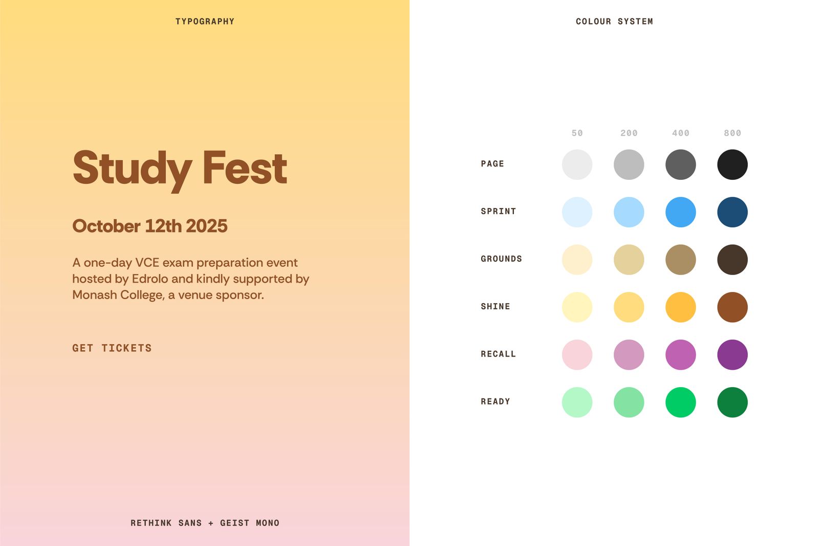 Study Fest visual style