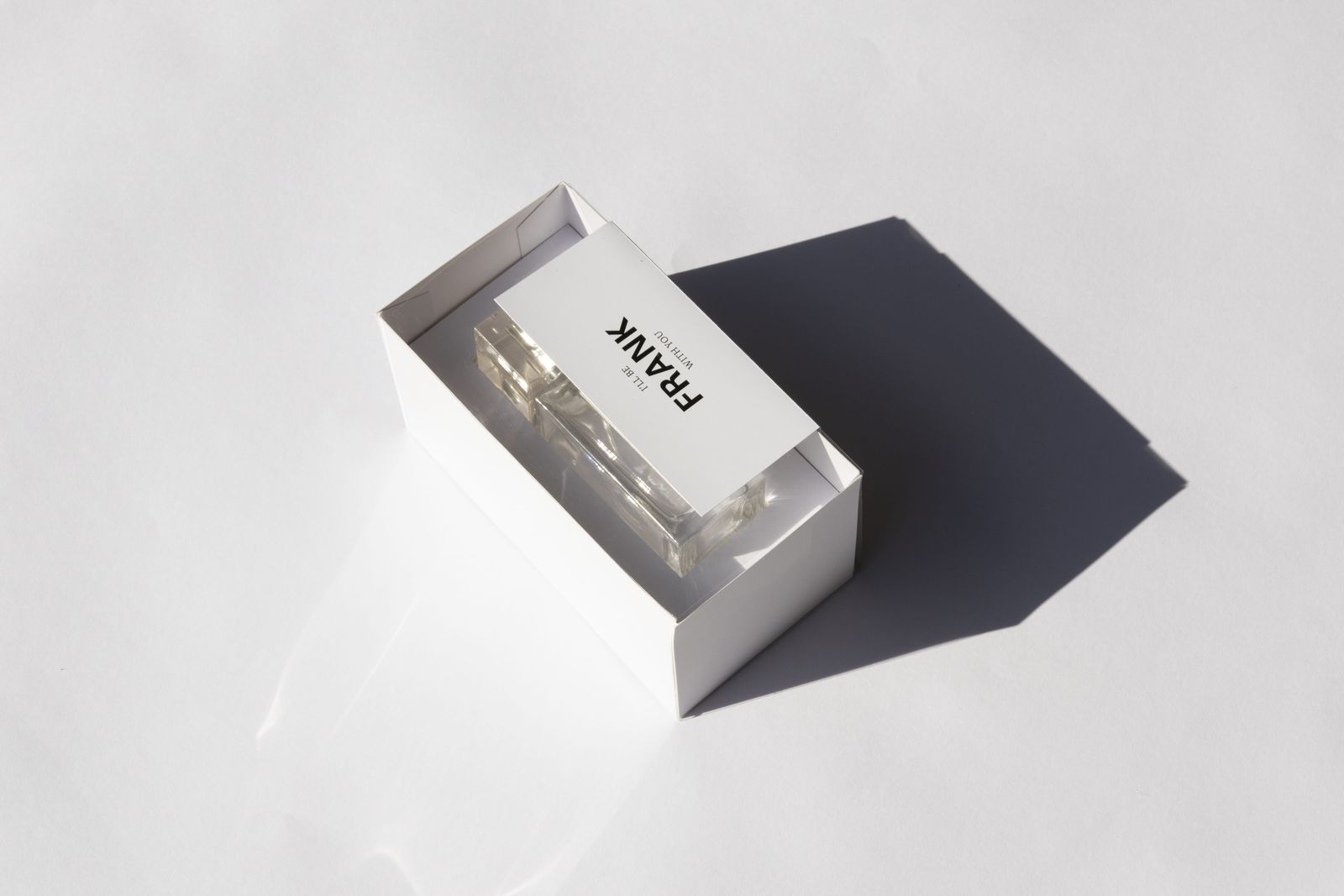 Frank perfume packaging