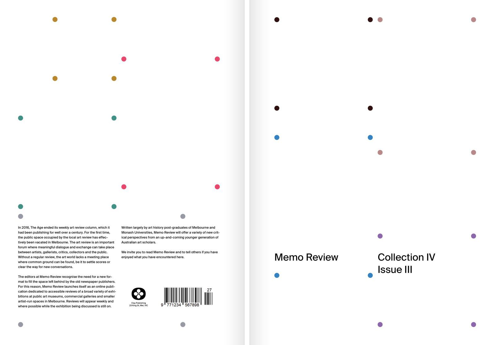 Memo Review editorial spread
