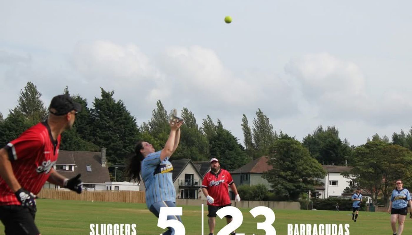 Barracudas 23-5 Sluggers - North Down Softball Club news image