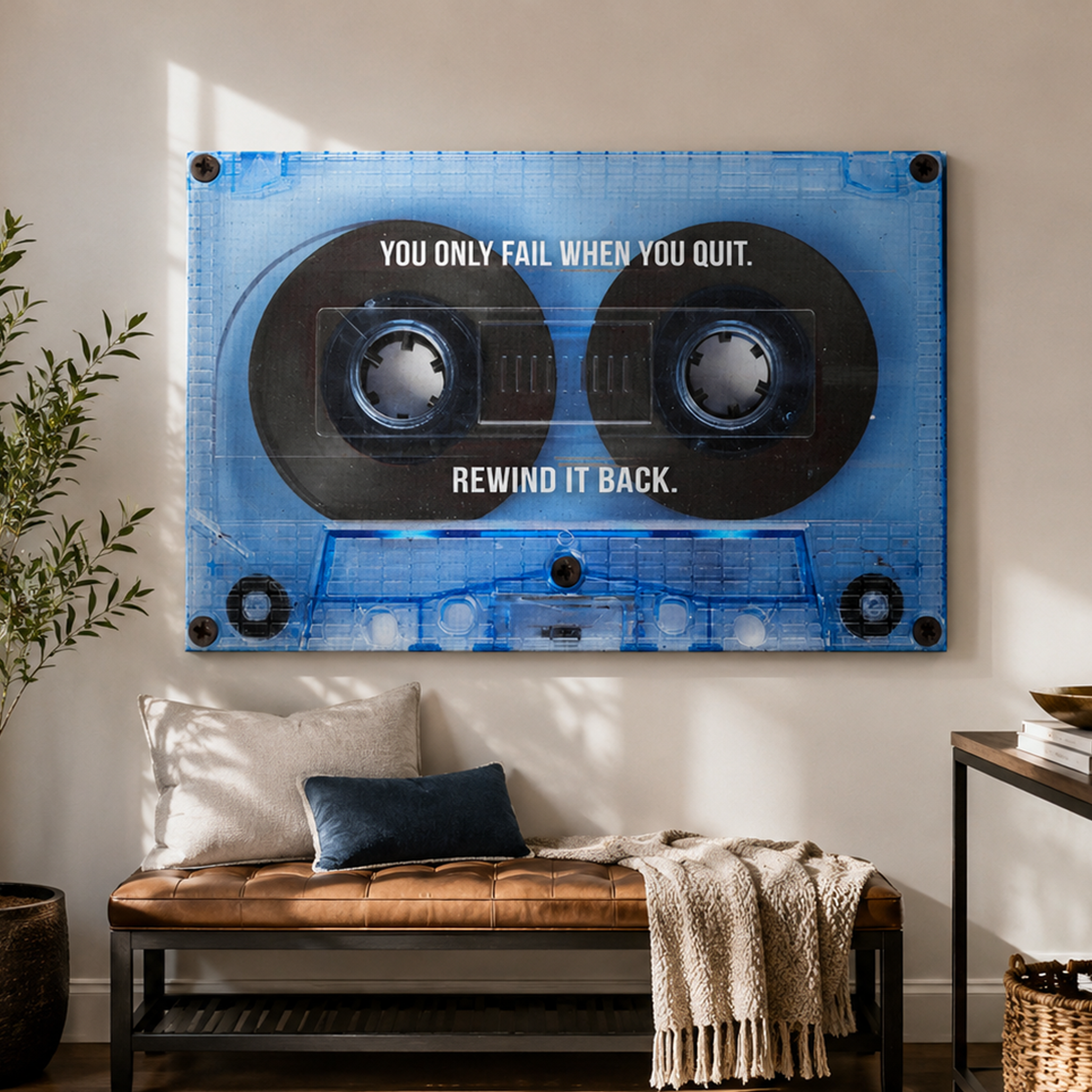 Rewind It Back artwork shown as an Armoze canvas print