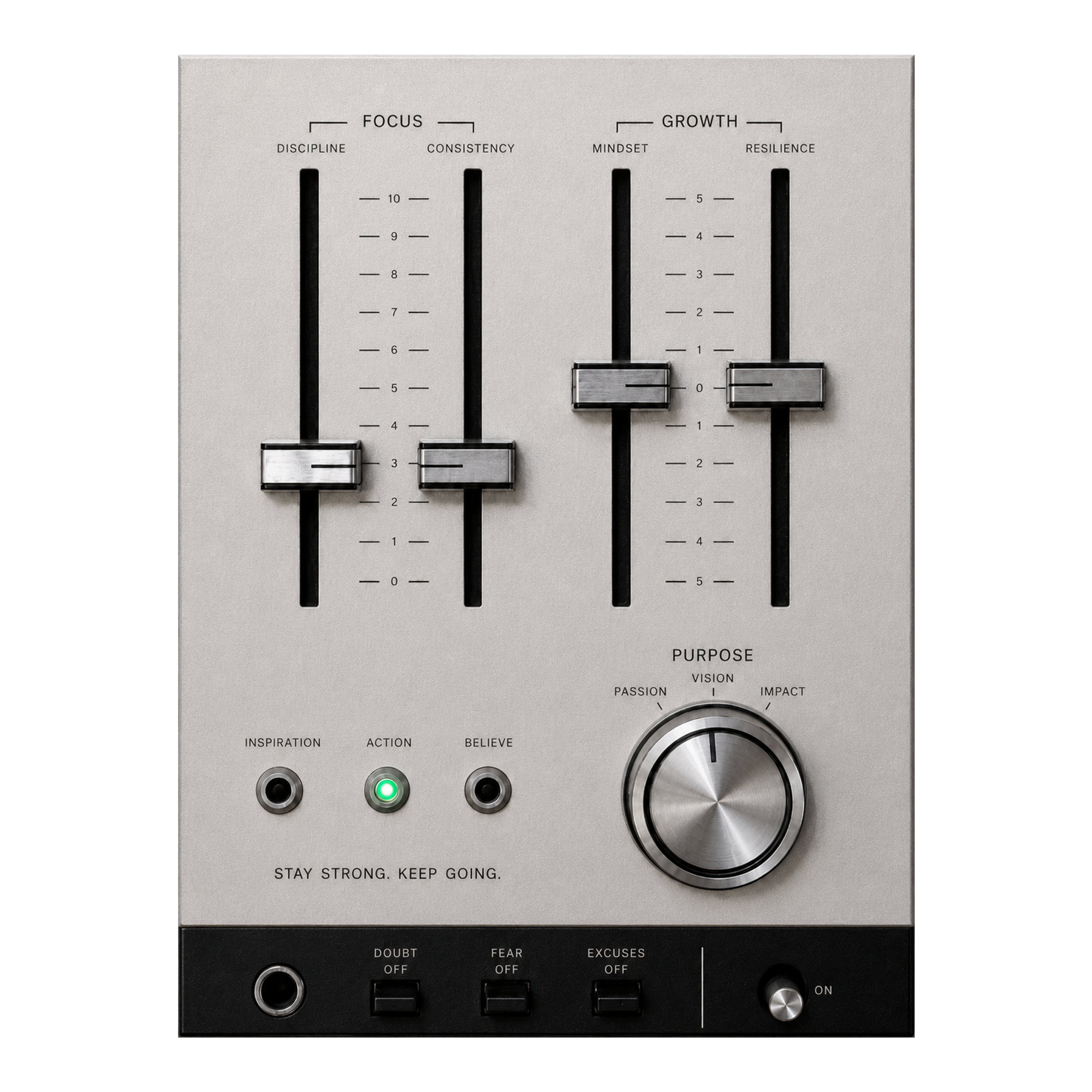 Dialed In artwork shown as an Armoze canvas print