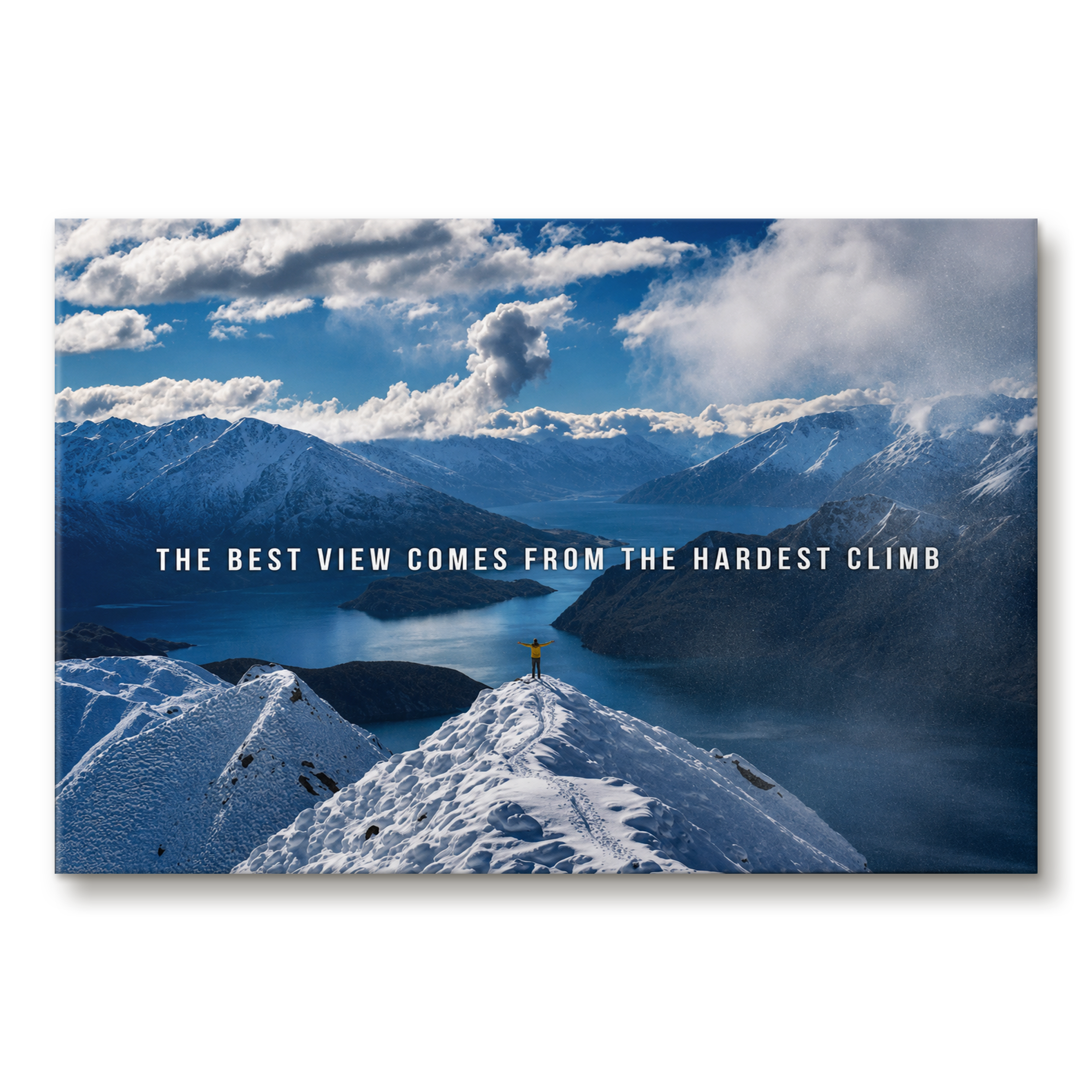 The Hardest Climb artwork shown as an Armoze canvas print