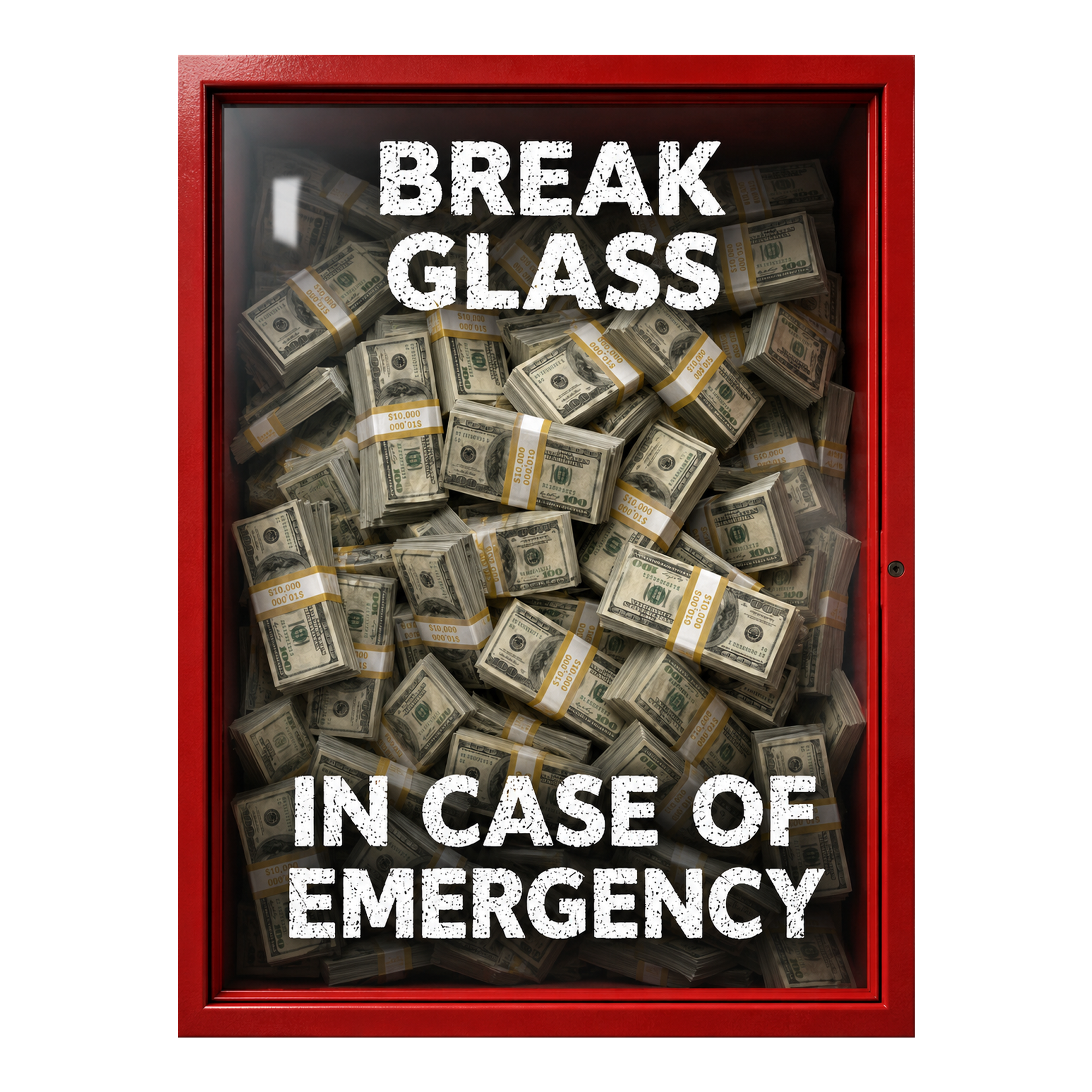 Break Glass artwork shown as an Armoze canvas print