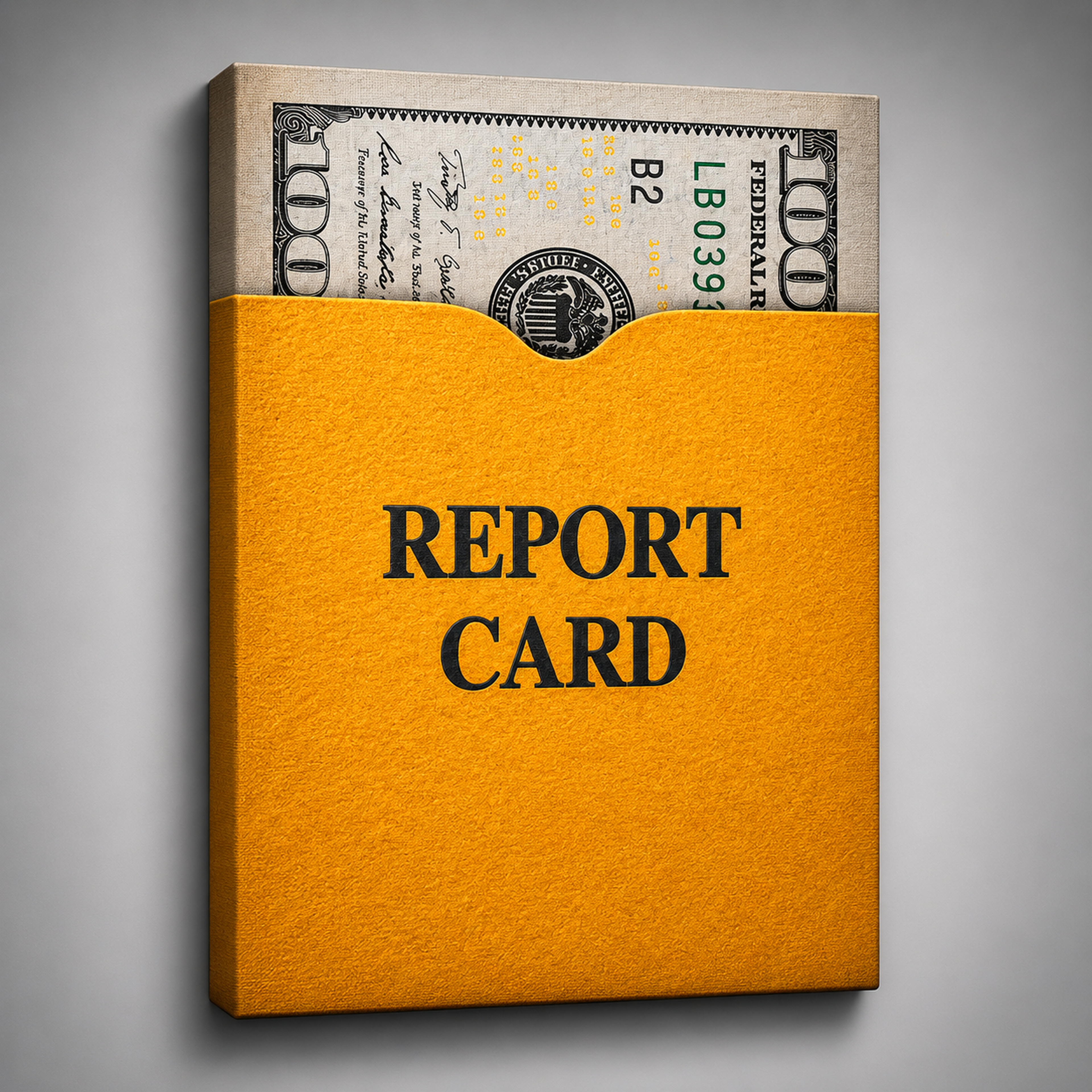 Reportcard artwork shown as an Armoze canvas print