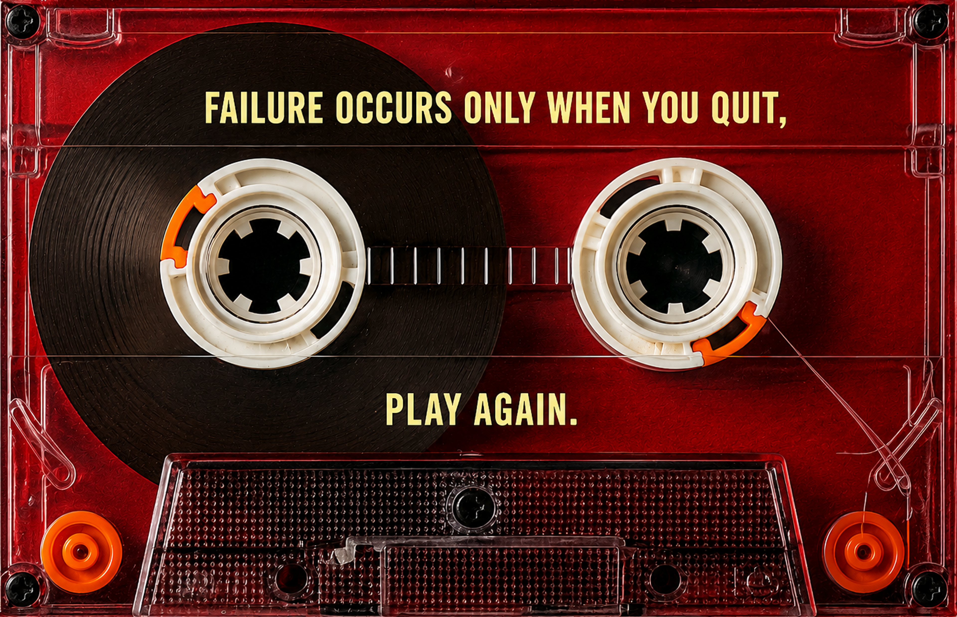 Play Again Casette artwork shown as an Armoze canvas print