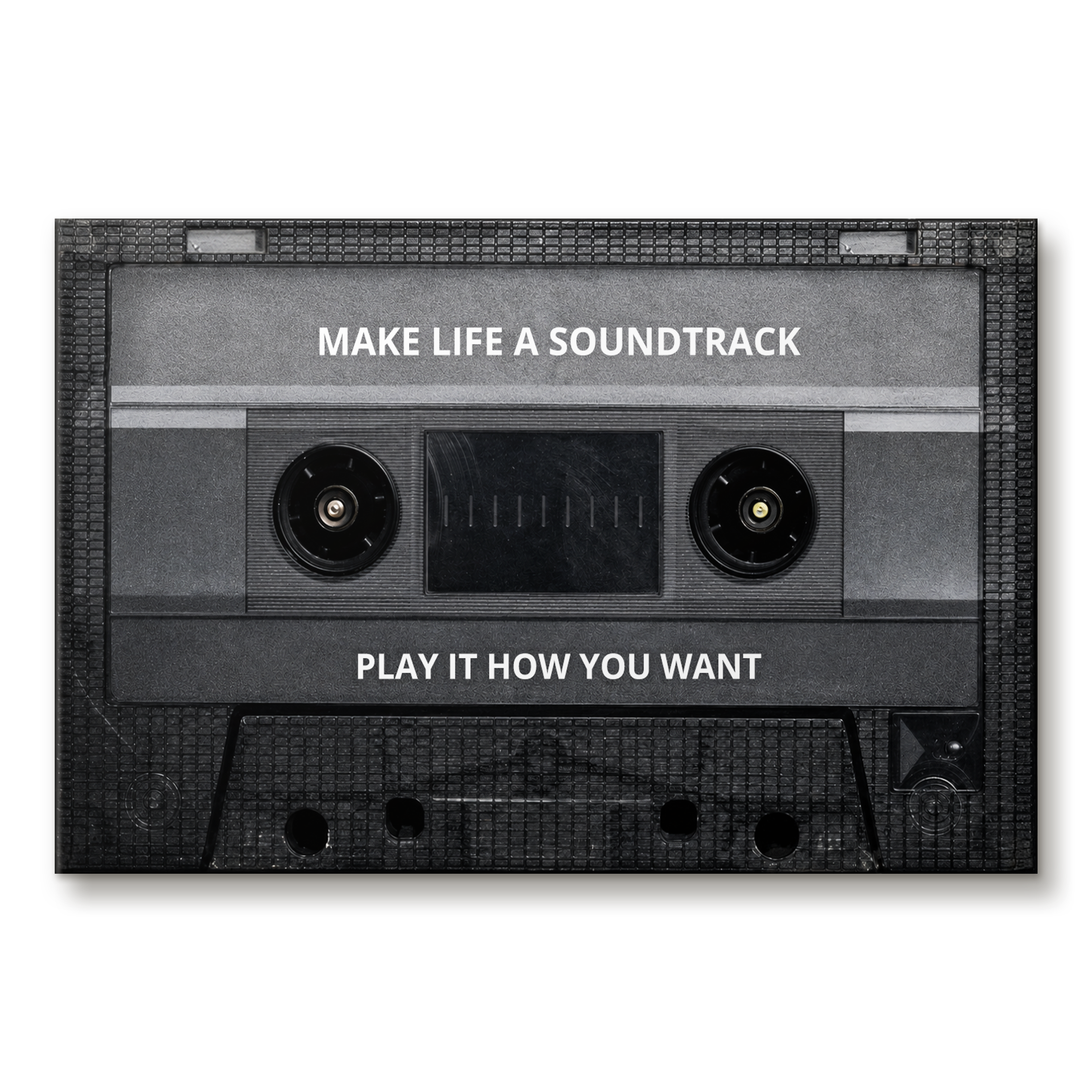 Make Life A Soundtrack artwork shown as an Armoze canvas print