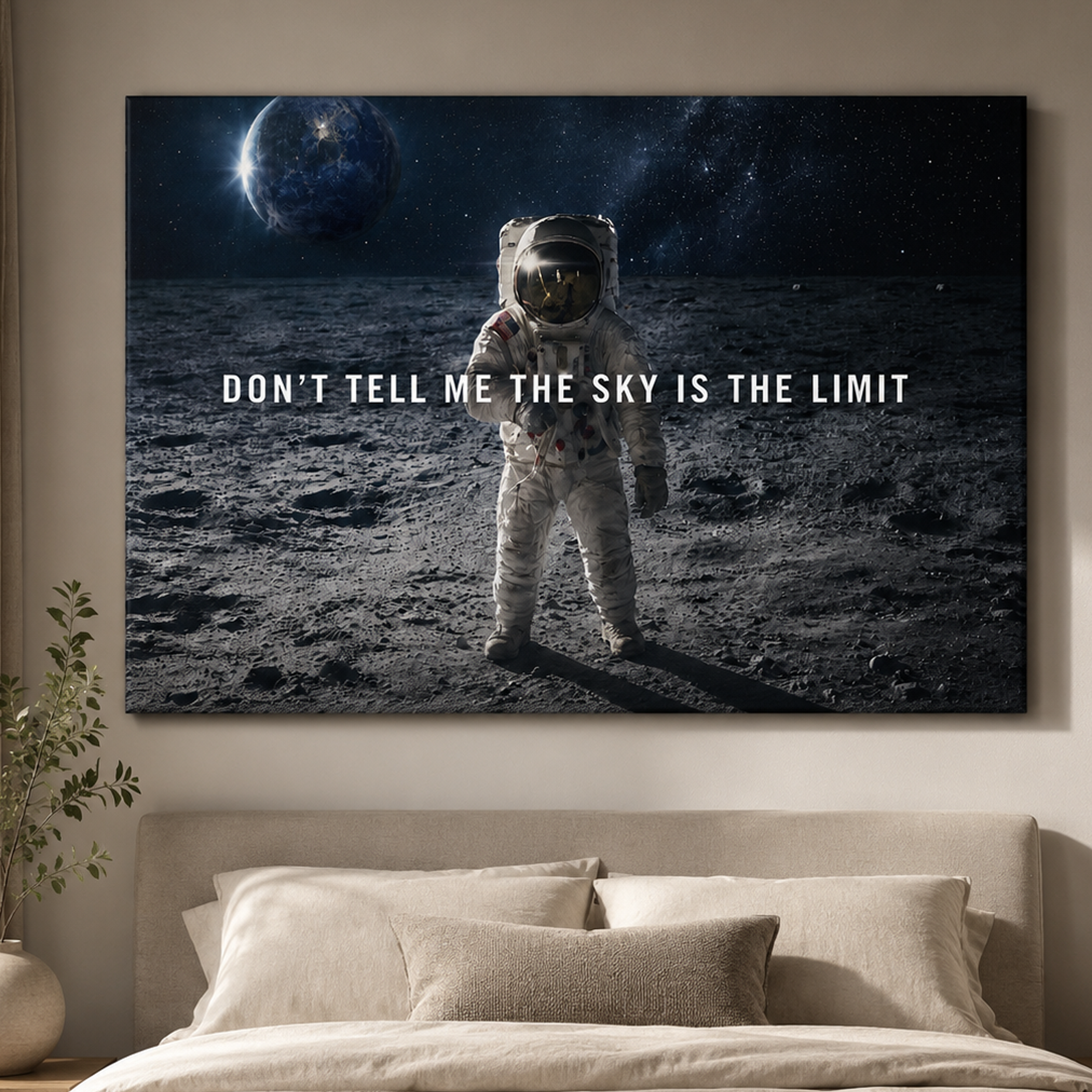 Dont Tell Me The Skys The Limit artwork shown as an Armoze canvas print