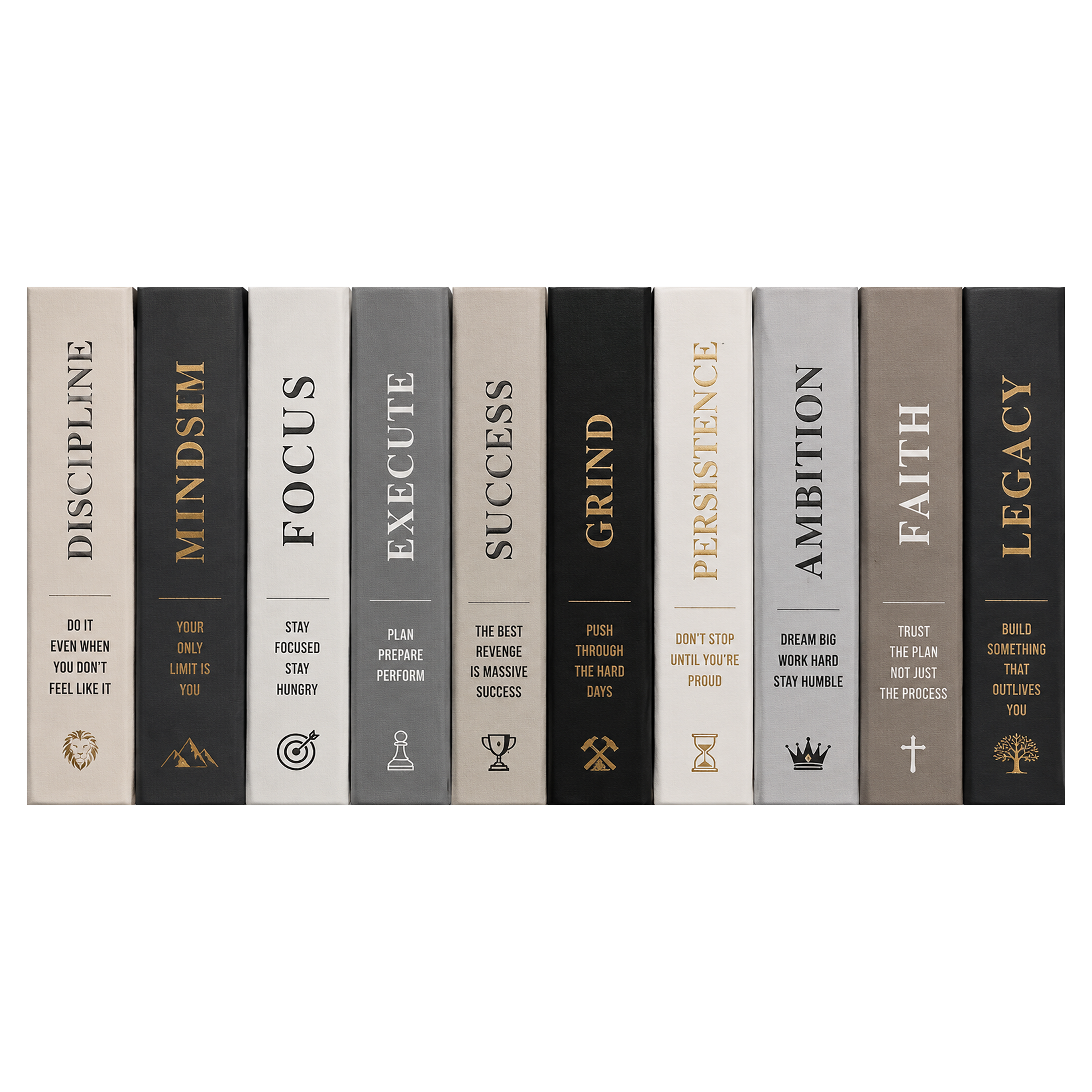 Bookshelf Mindset artwork displayed as an Armoze study room canvas print mockup