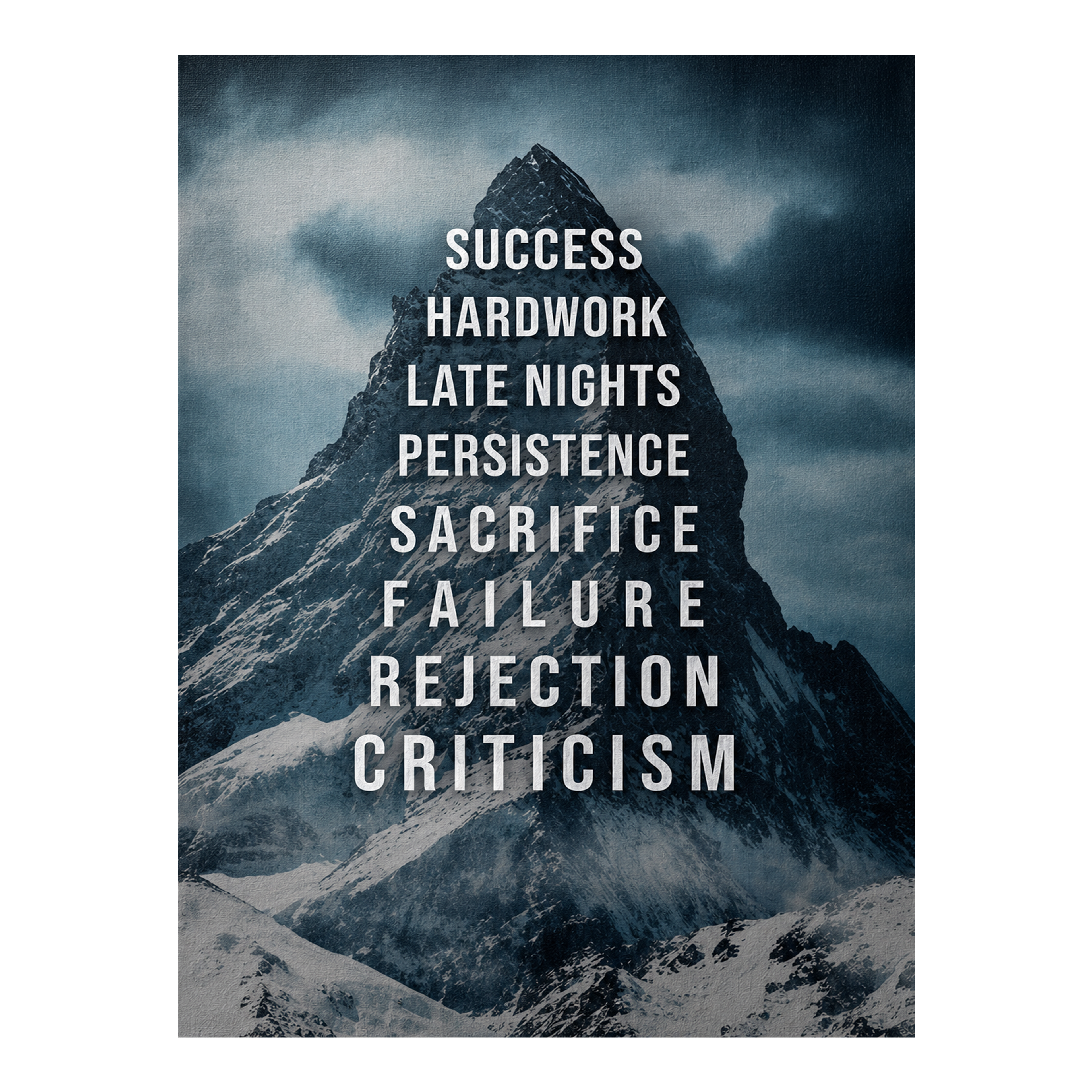 Mountain To Success artwork shown as an Armoze canvas print