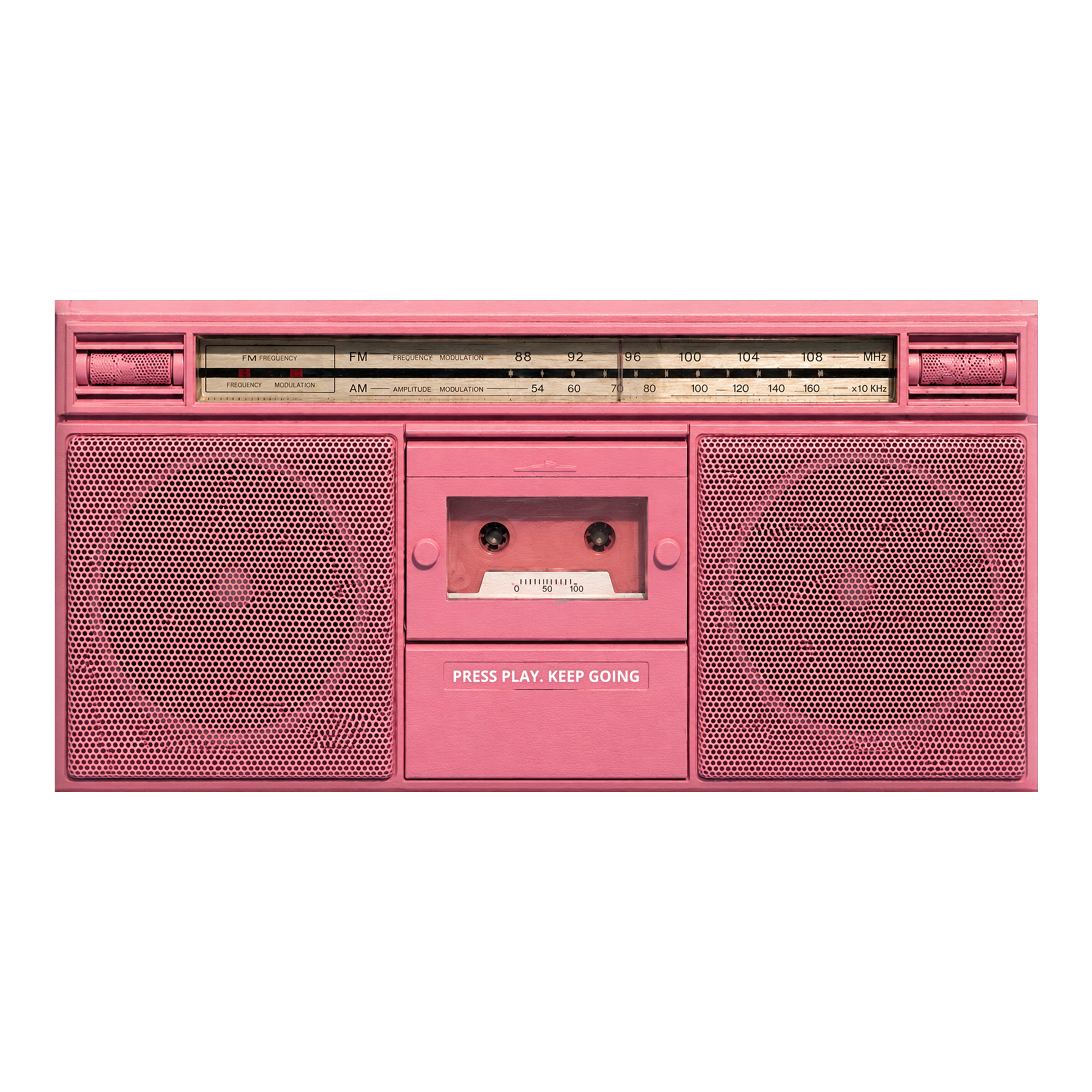 Press Play artwork shown as an Armoze canvas print