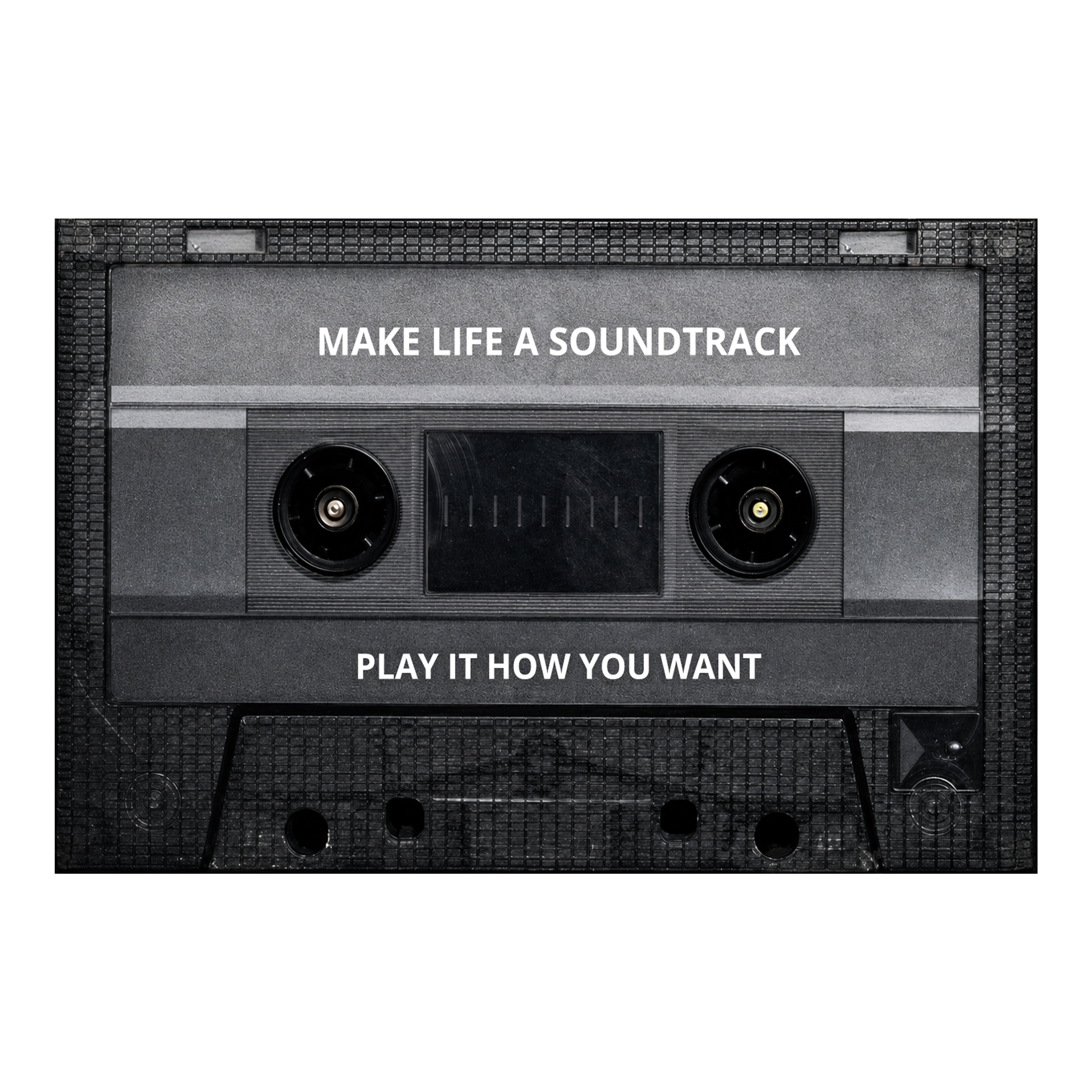 Make Life A Soundtrack artwork shown as an Armoze canvas print