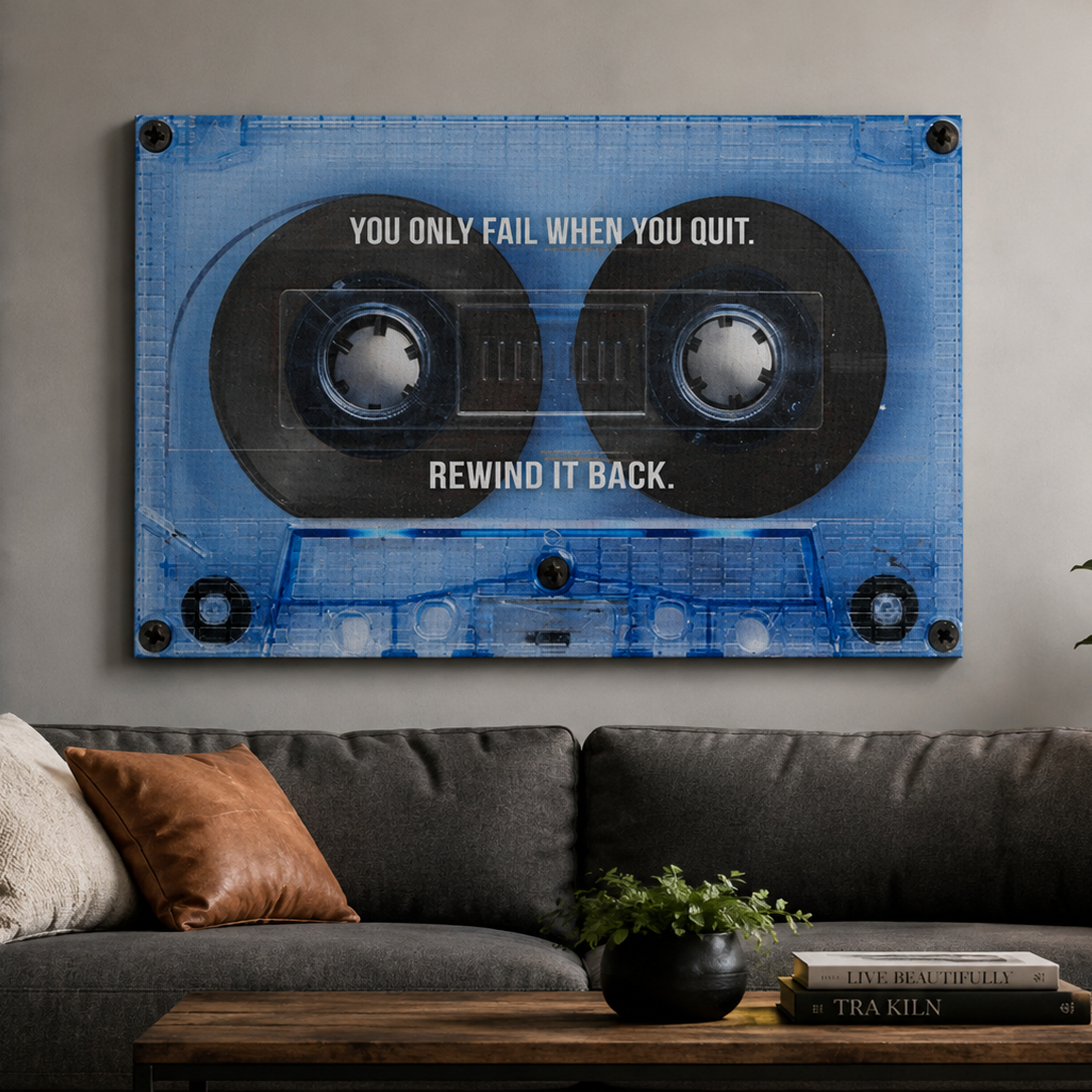 Rewind It Back artwork shown as an Armoze canvas print