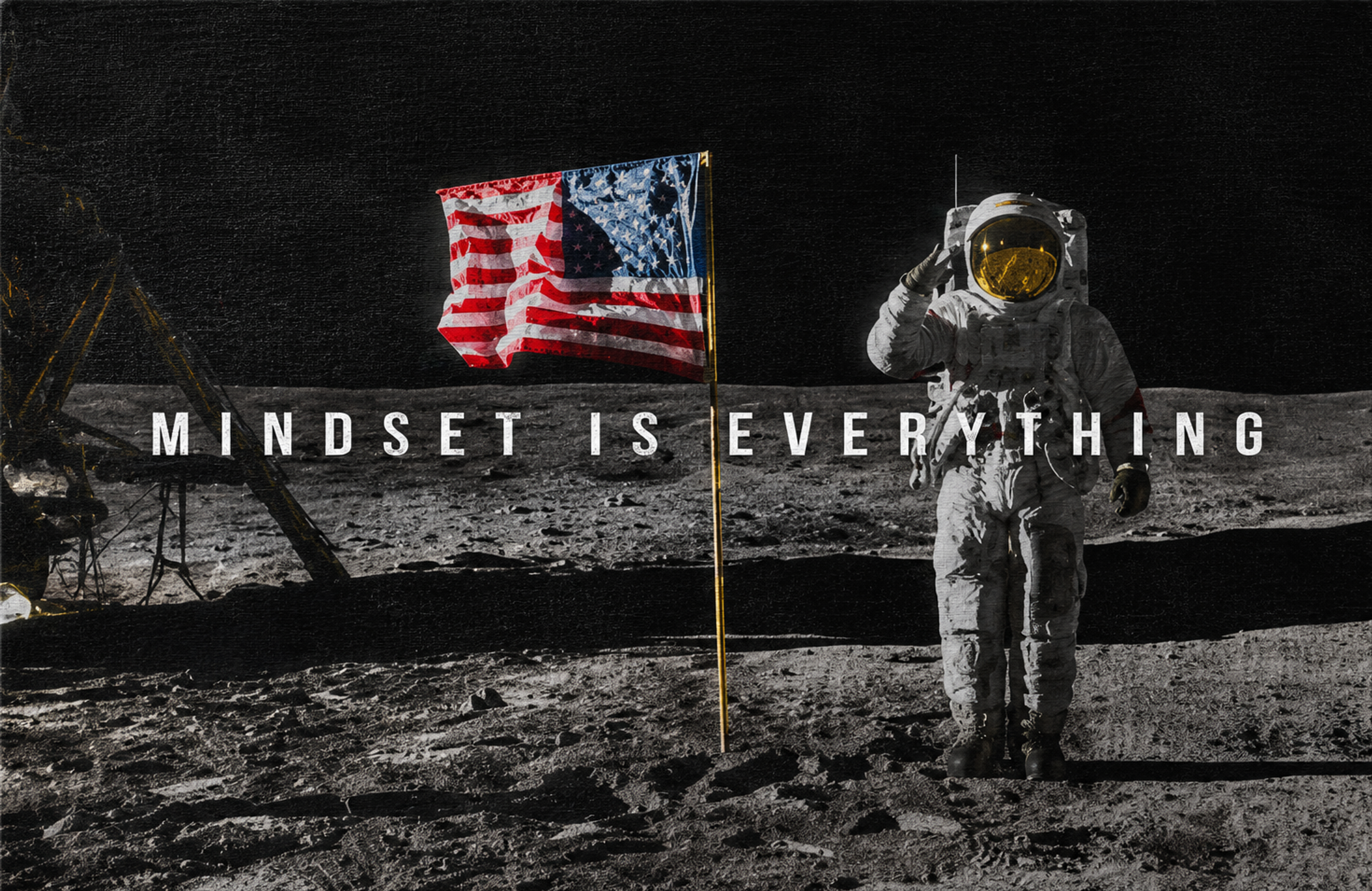 Mindset Is Everything artwork shown as an Armoze canvas print