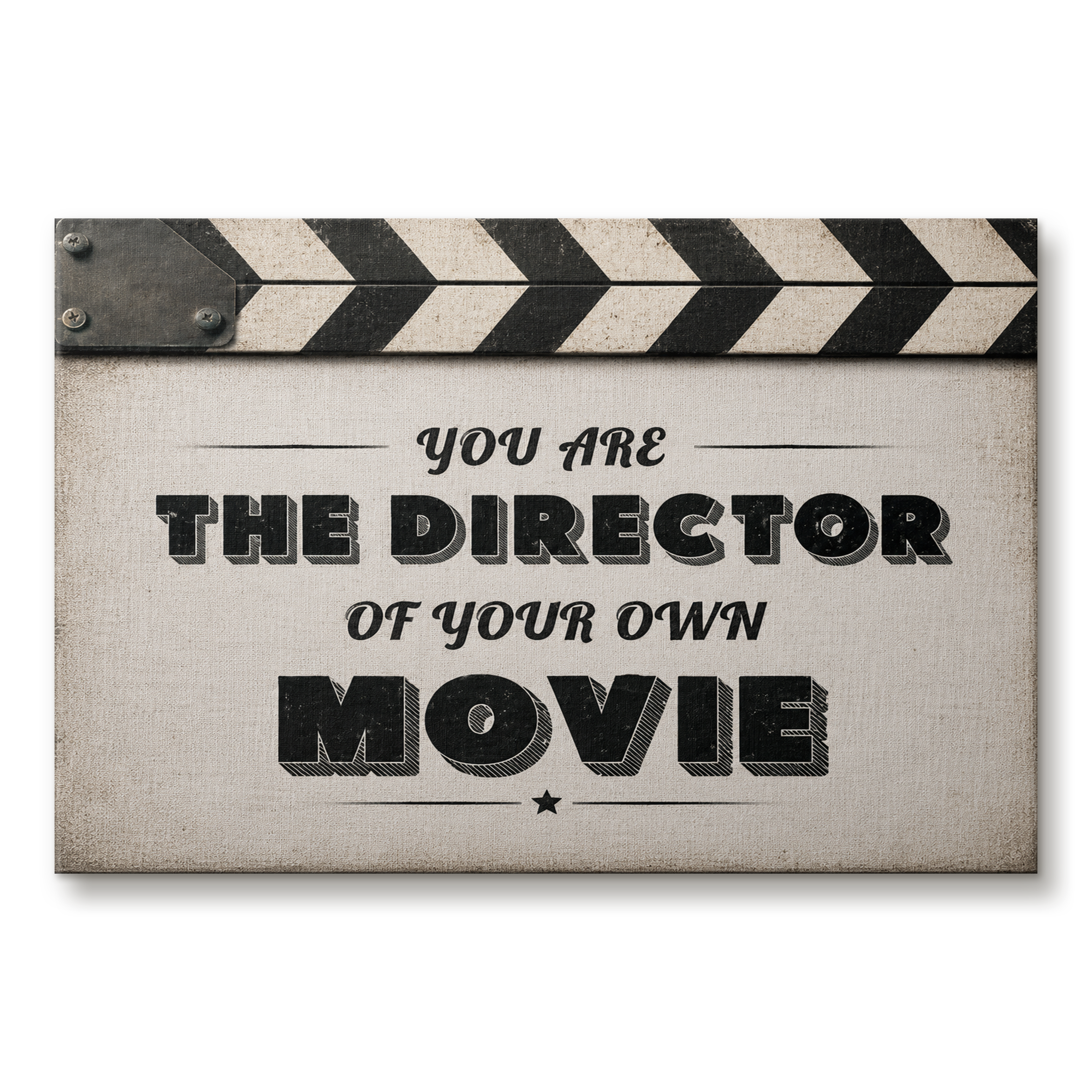 Your Own Movie artwork shown as an Armoze canvas print