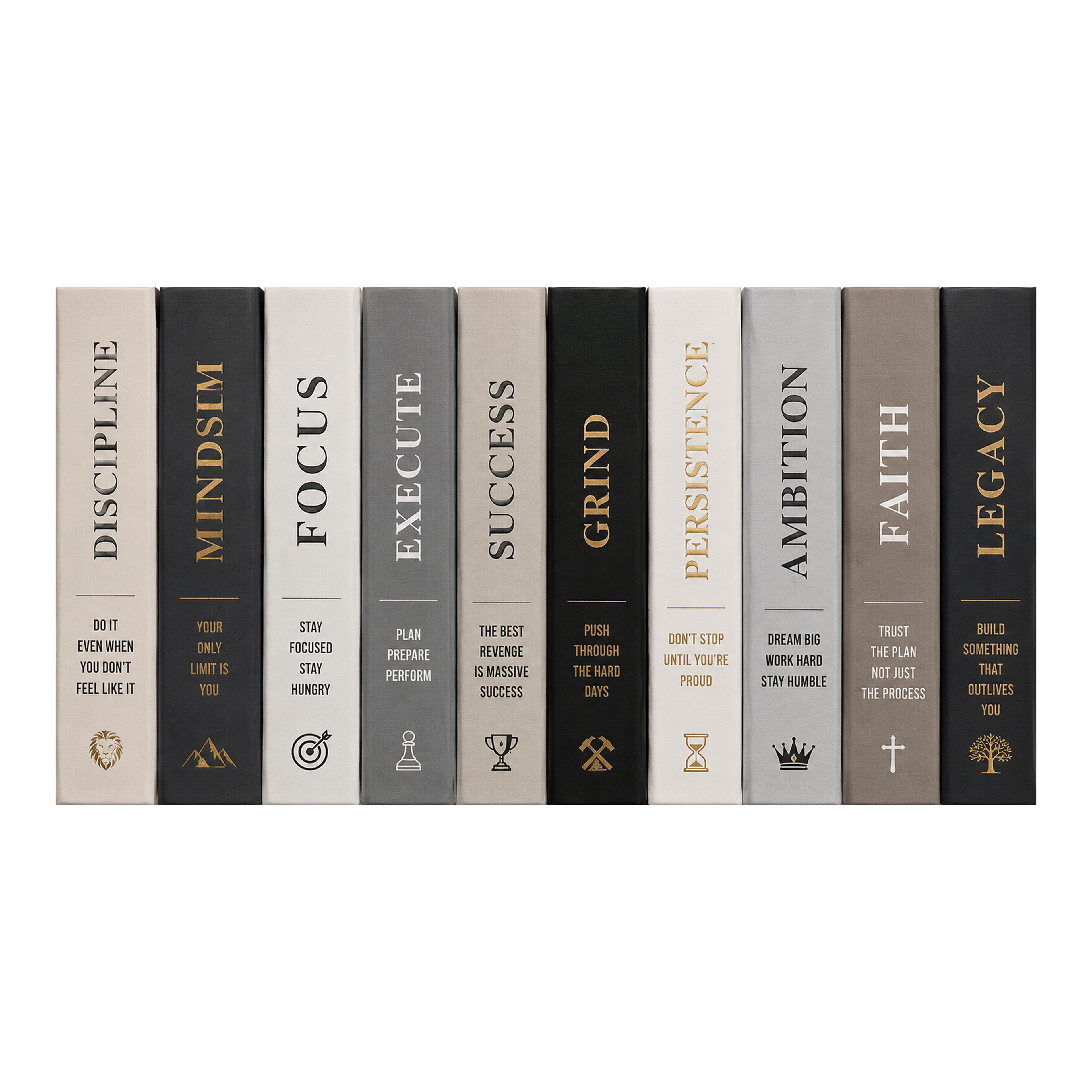 Bookshelf Mindset artwork displayed as an Armoze study room canvas print mockup