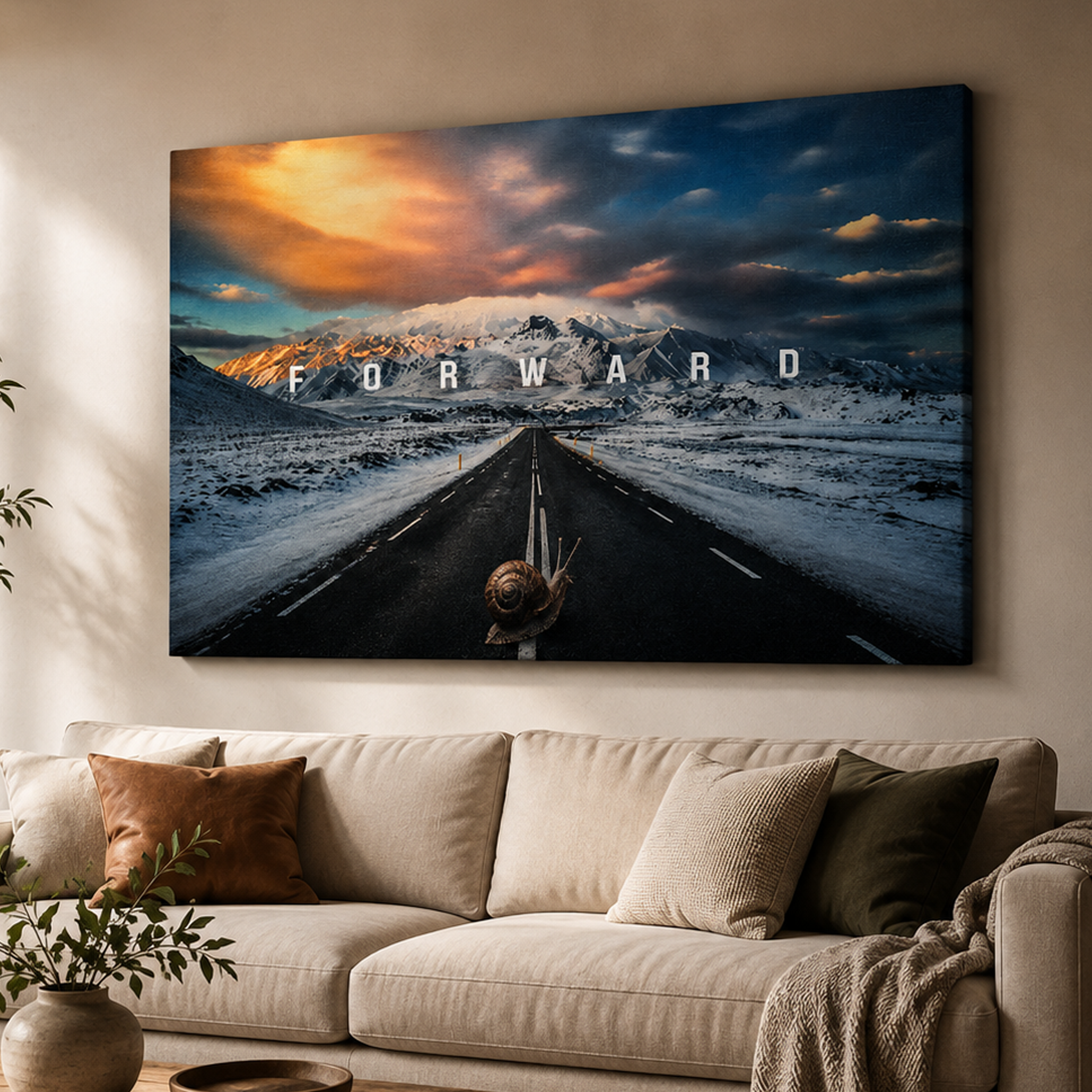 Forward artwork shown as an Armoze canvas print