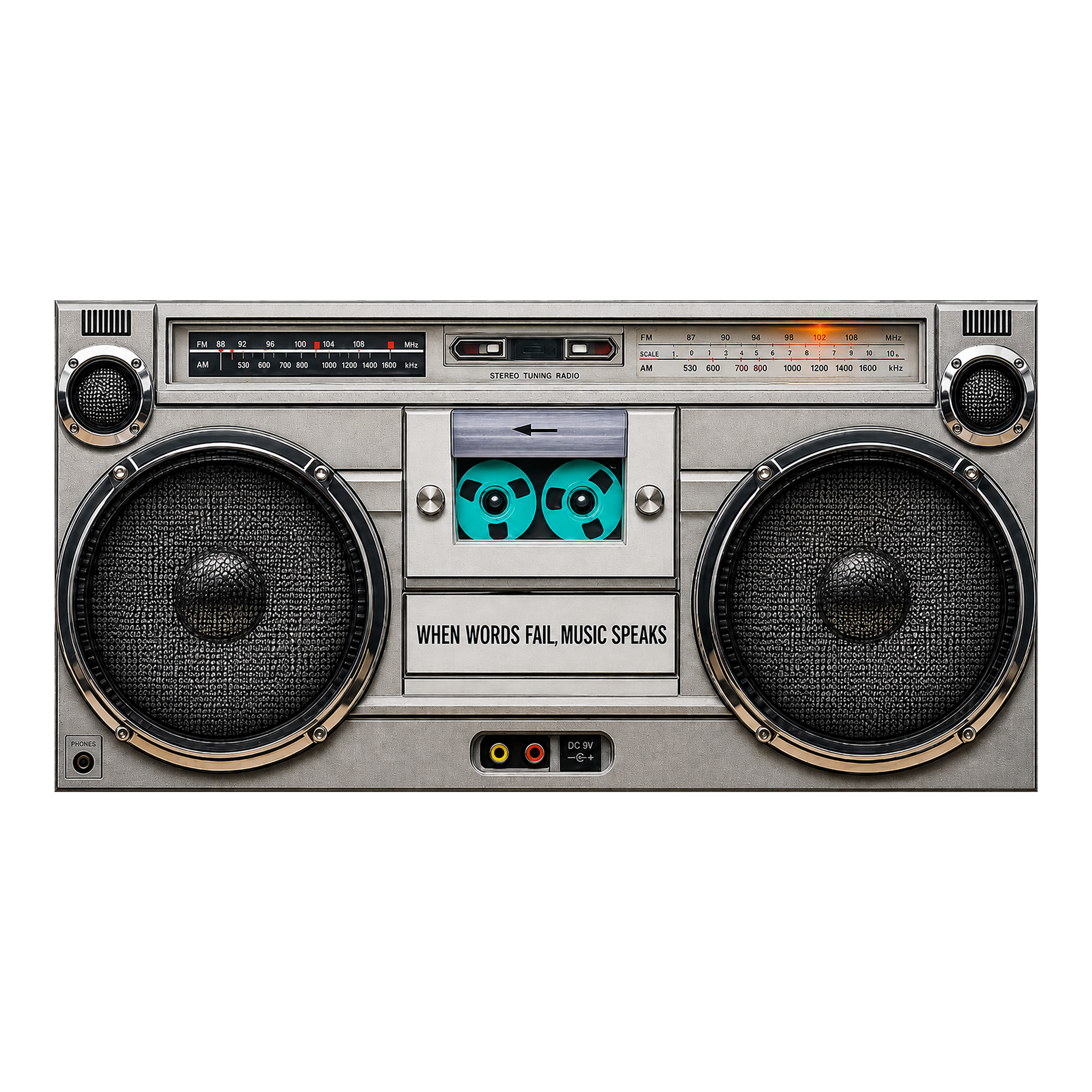 When Words Fail Music Speaks artwork shown as an Armoze canvas print
