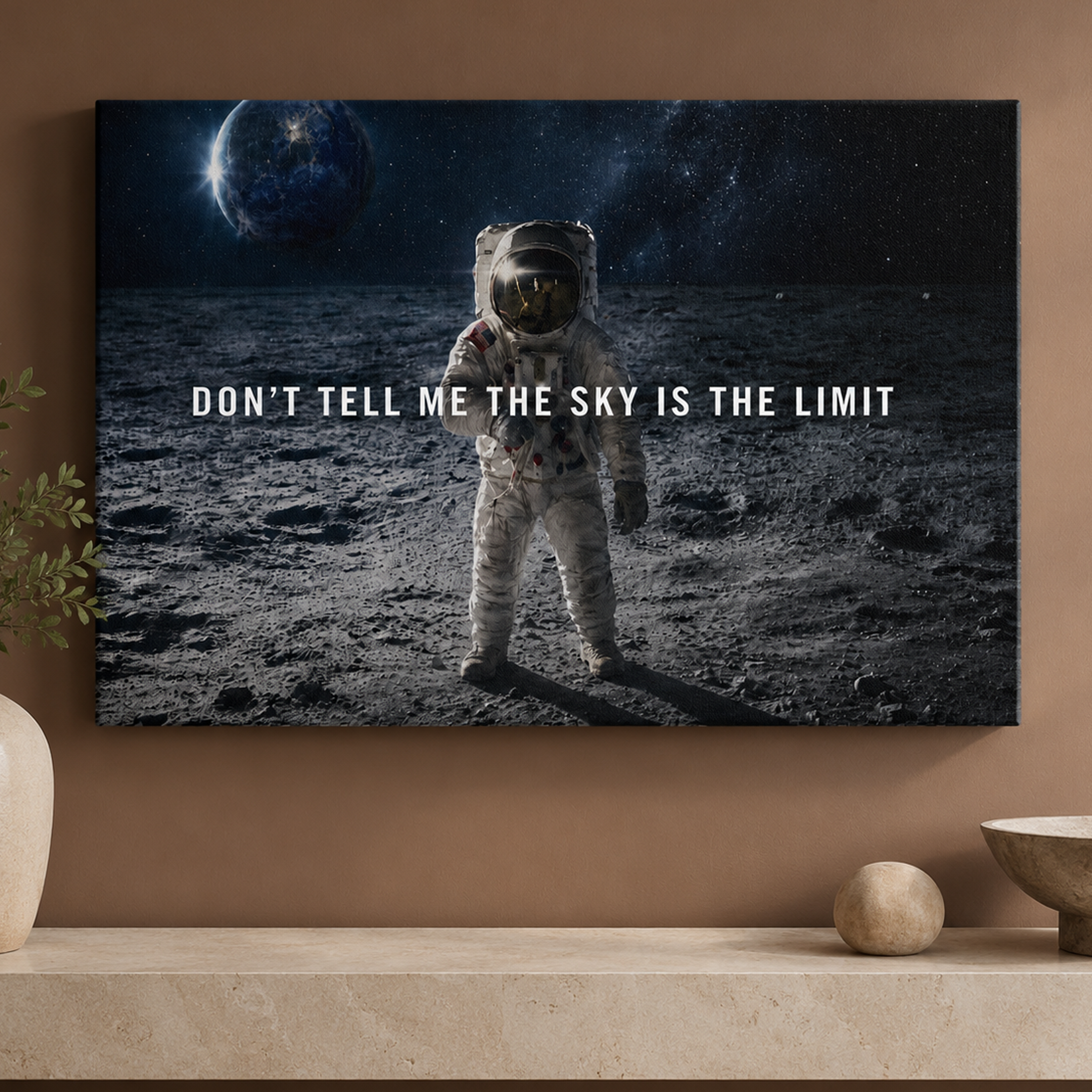 Dont Tell Me The Skys The Limit artwork shown as an Armoze canvas print