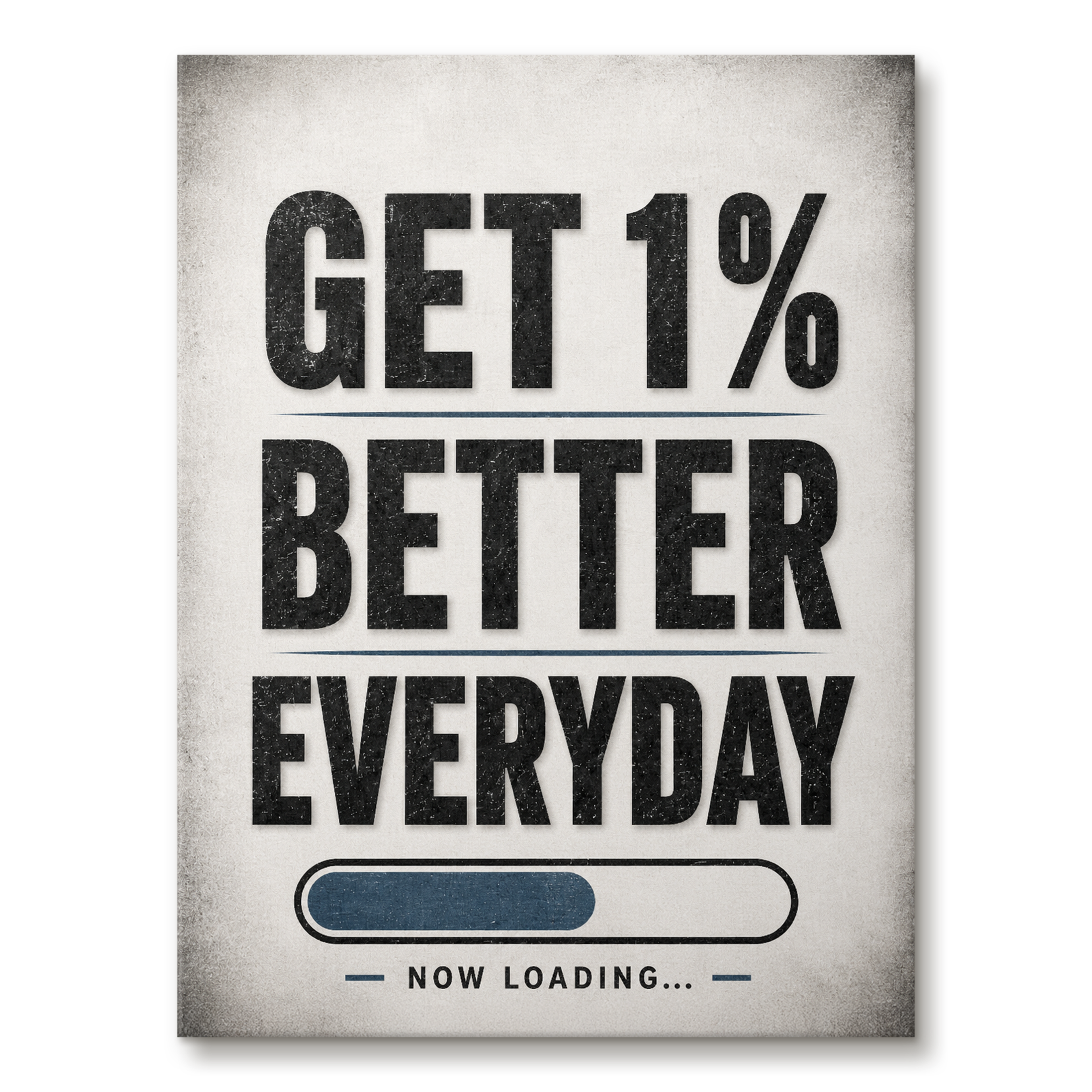Get 1% Better artwork shown as an Armoze canvas print