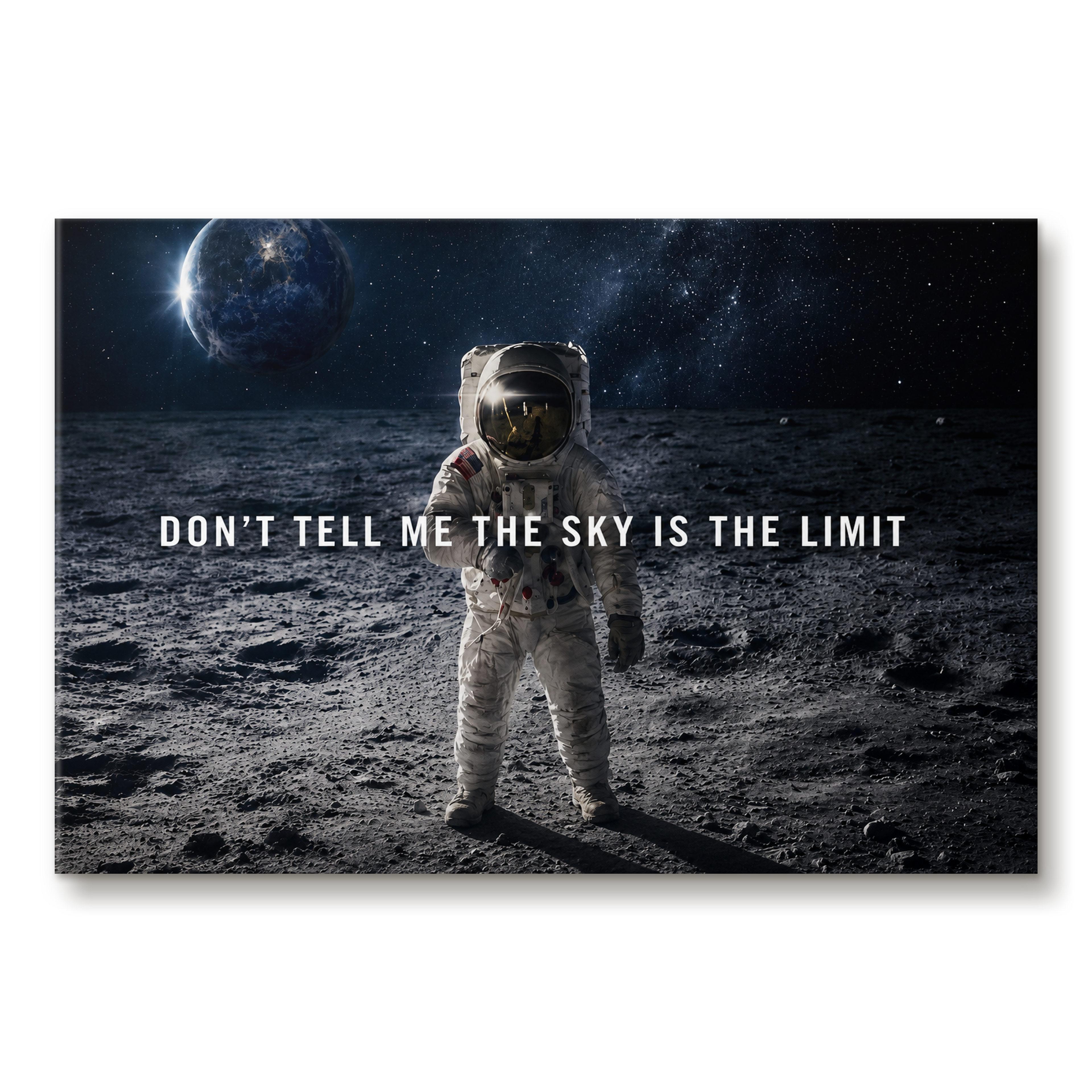 Dont Tell Me The Skys The Limit artwork shown as an Armoze canvas print