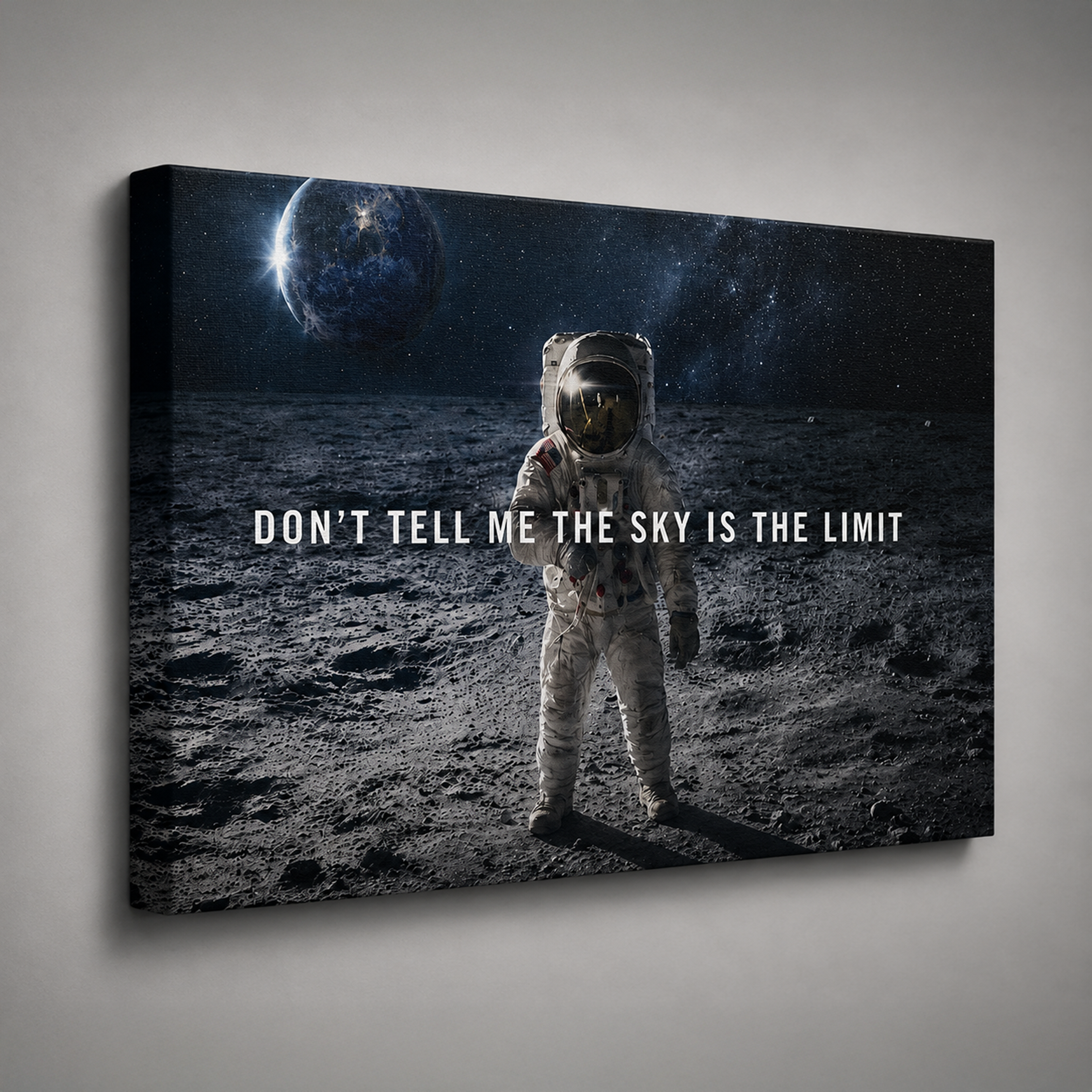 Dont Tell Me The Skys The Limit artwork shown as an Armoze canvas print