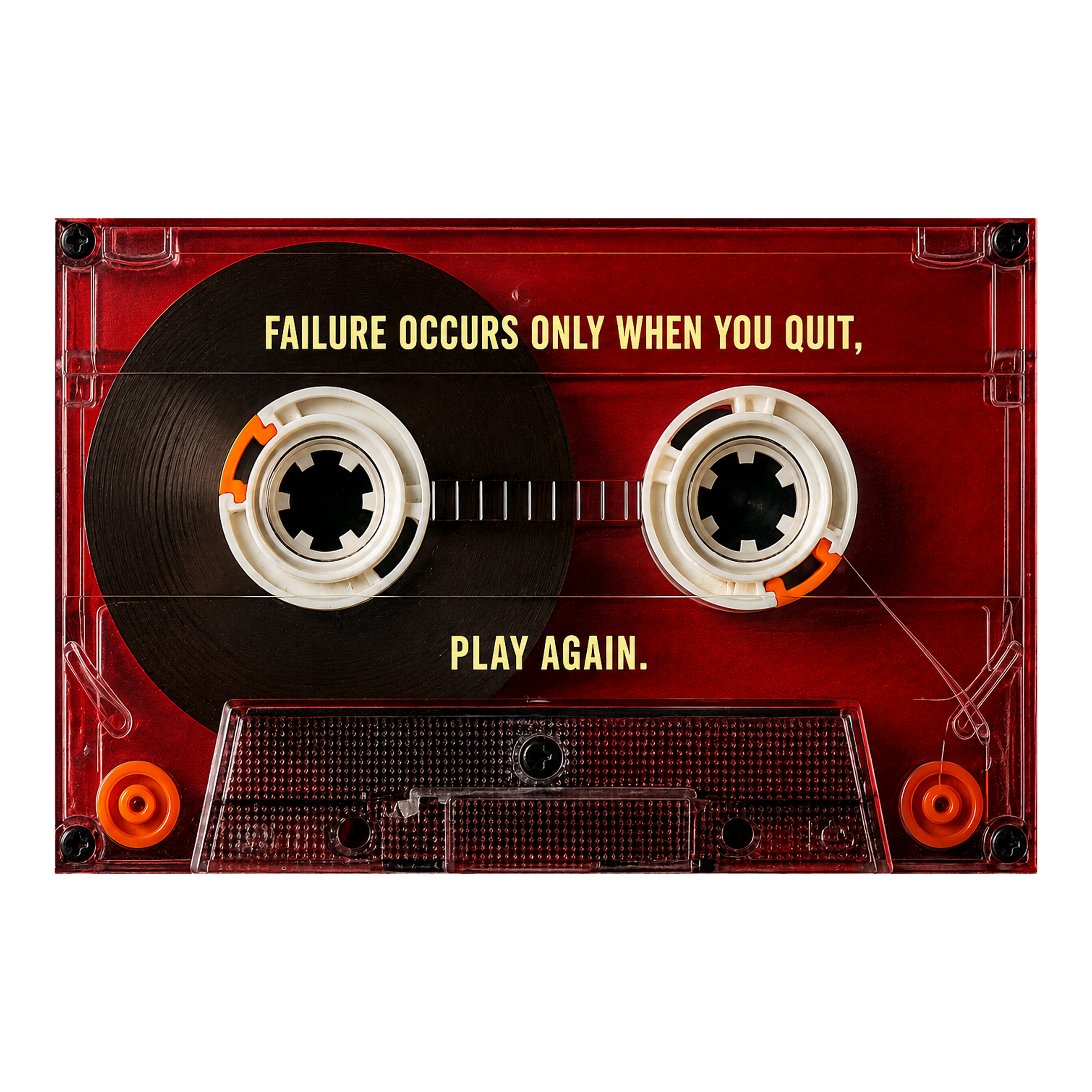 Play Again Casette artwork shown as an Armoze canvas print