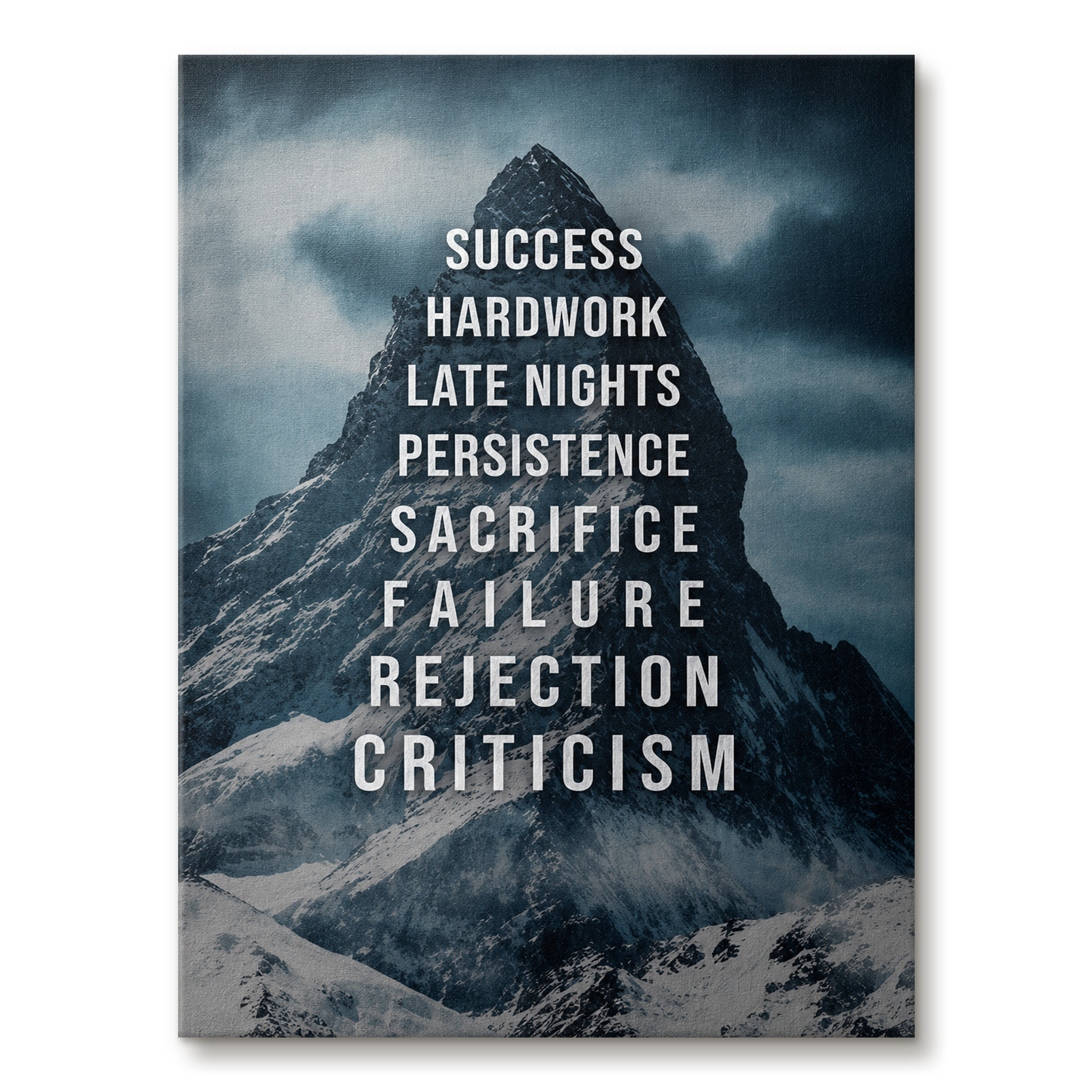 Mountain To Success artwork shown as an Armoze canvas print