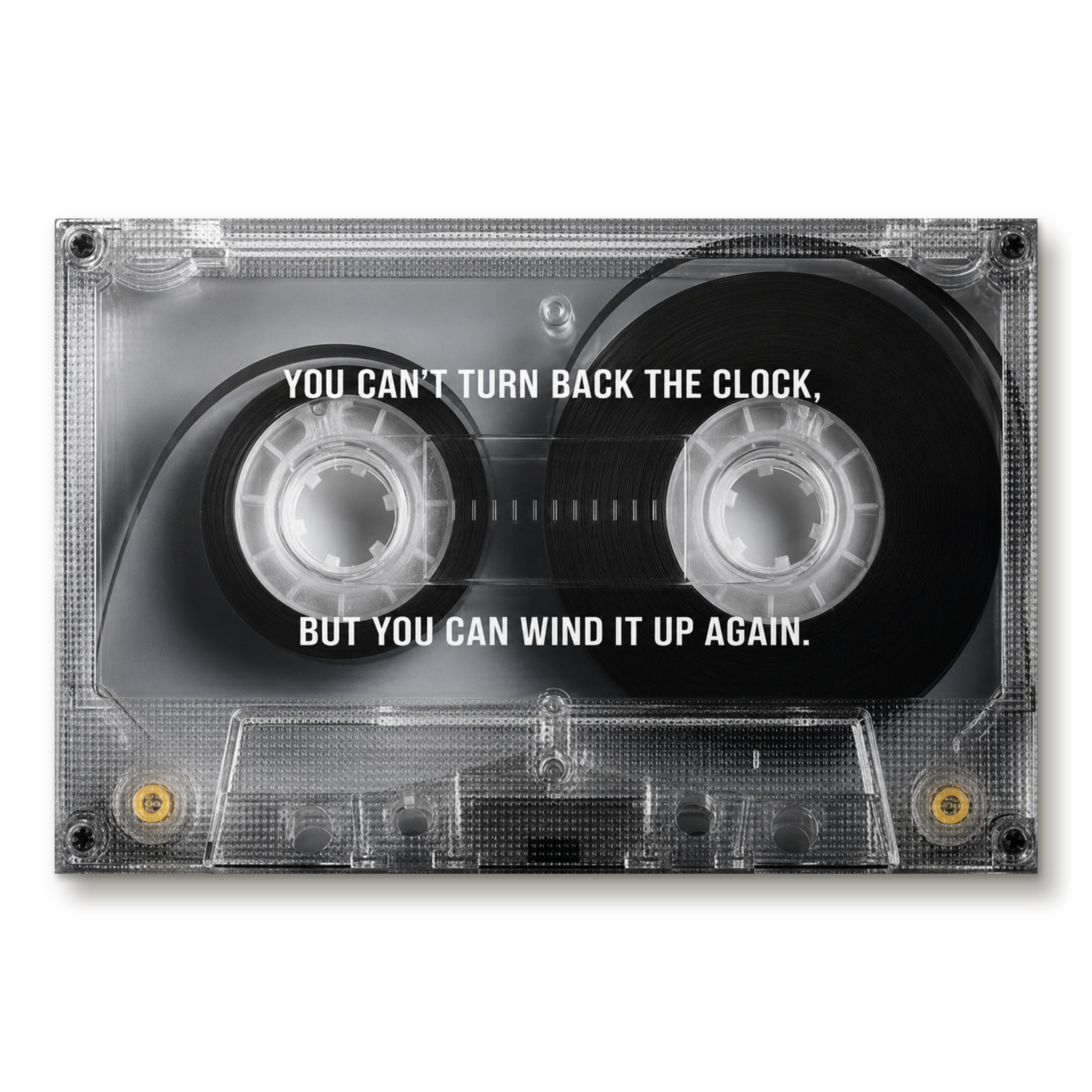 You Cant Turn Back The Clock artwork shown as an Armoze canvas print