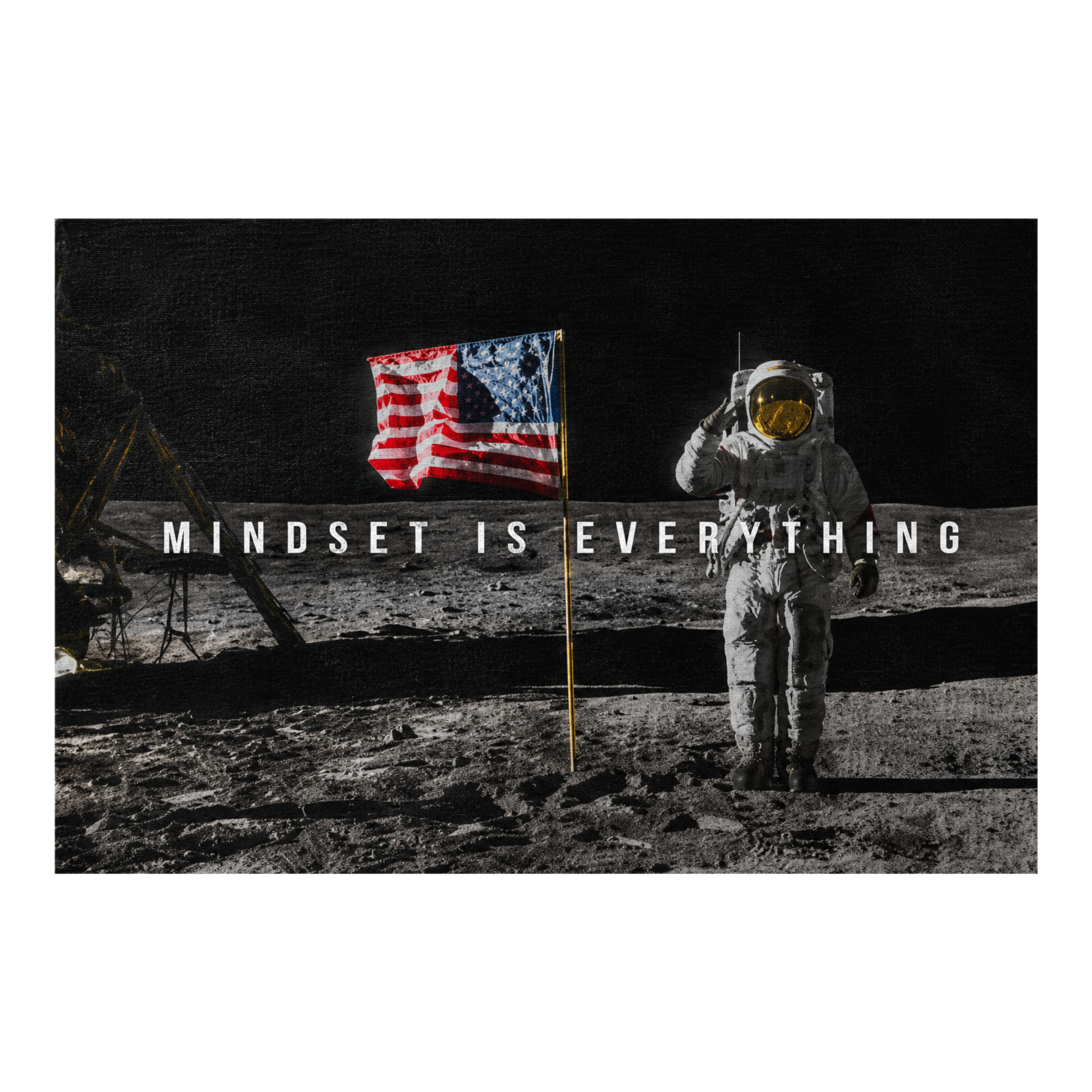 Mindset Is Everything artwork shown as an Armoze canvas print
