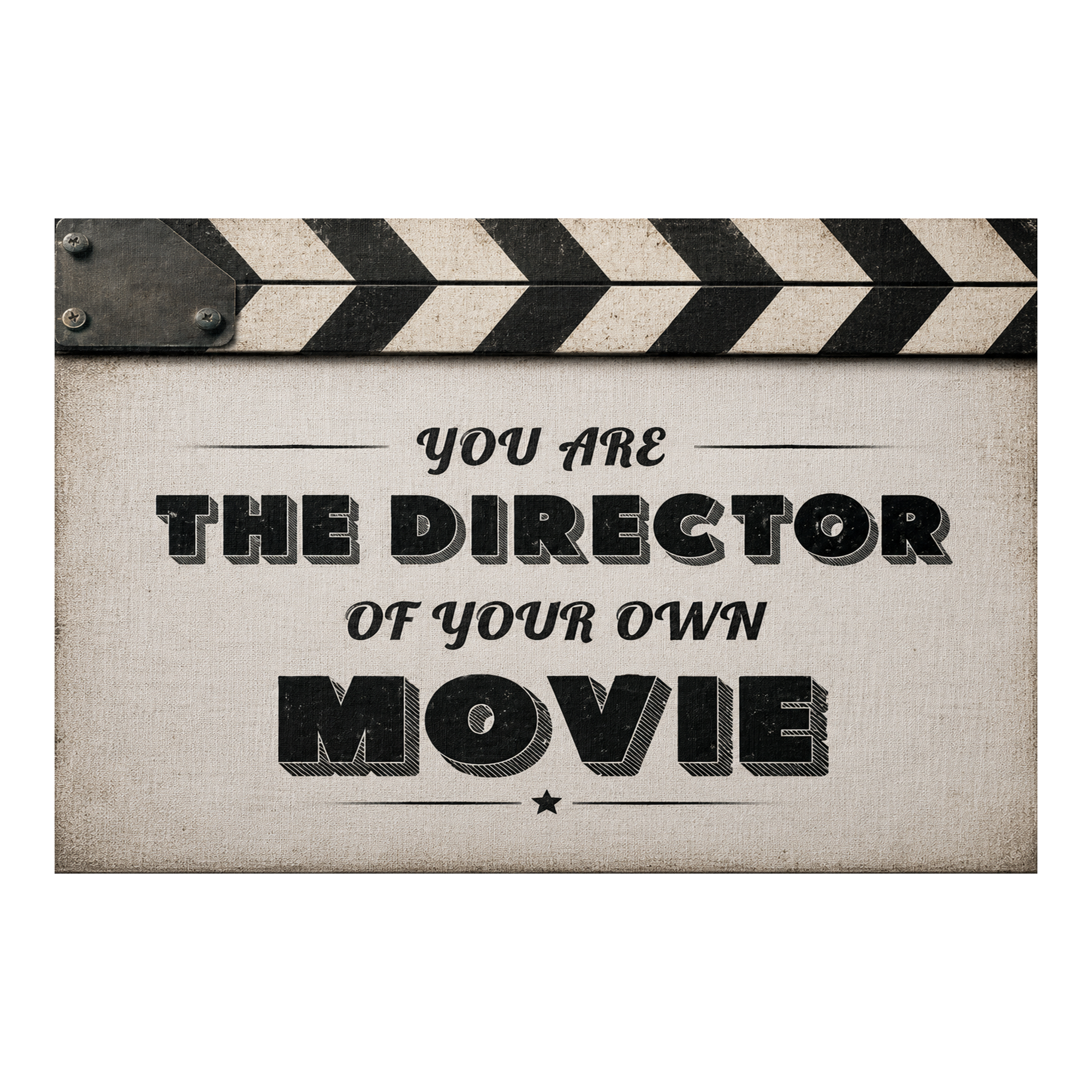 Your Own Movie artwork shown as an Armoze canvas print