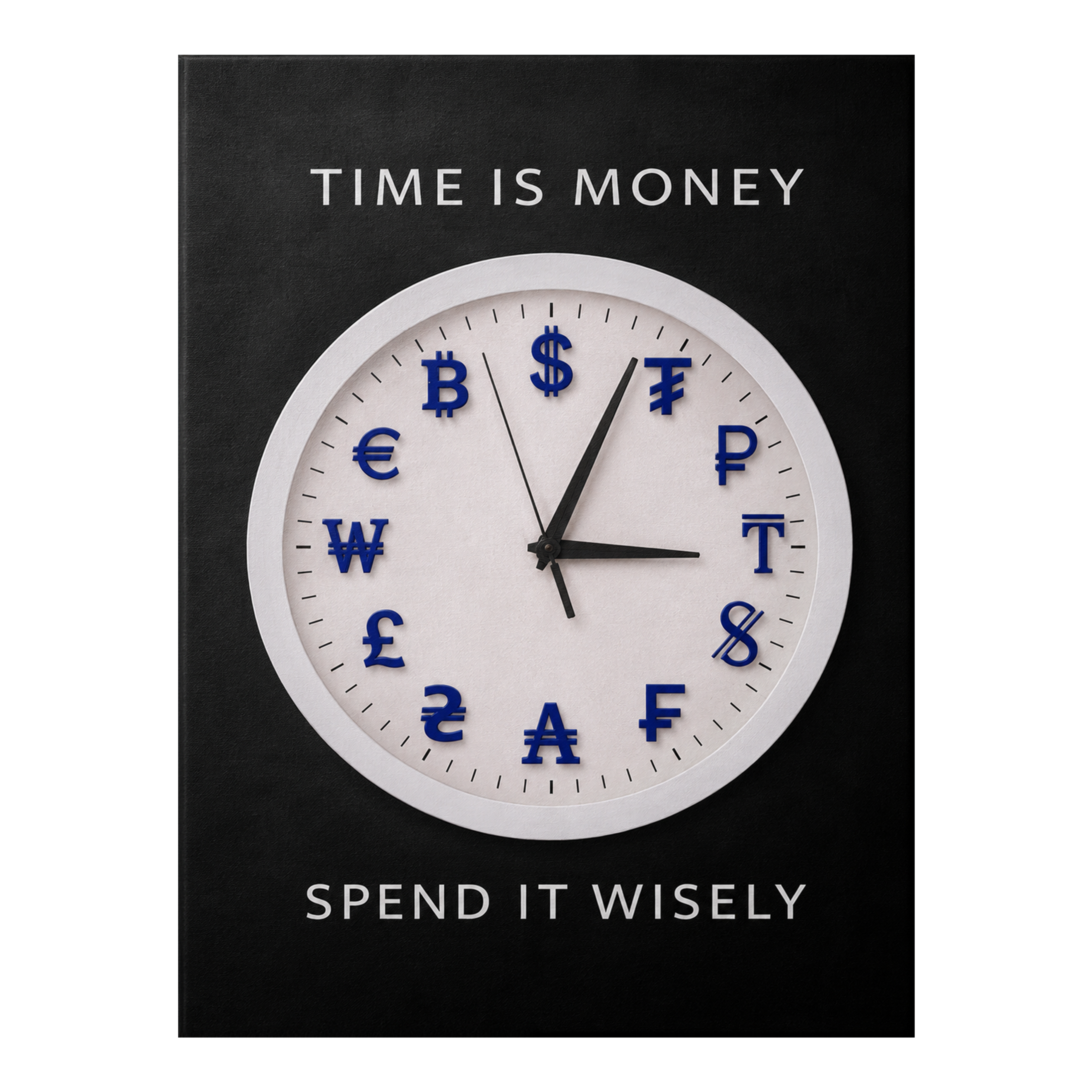 Time Is Money artwork shown as an Armoze canvas print