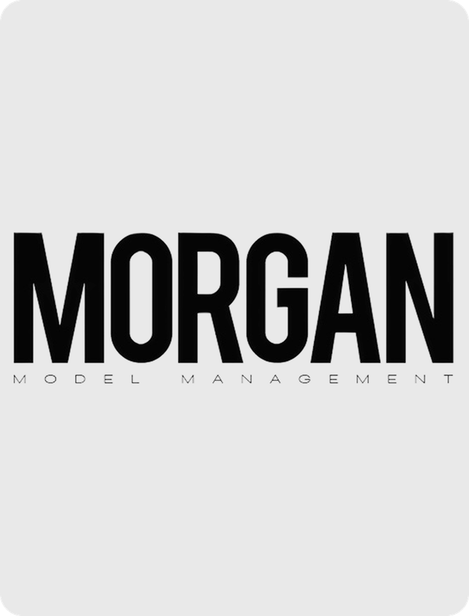 The Morgan Model Management wordmark on a white ground