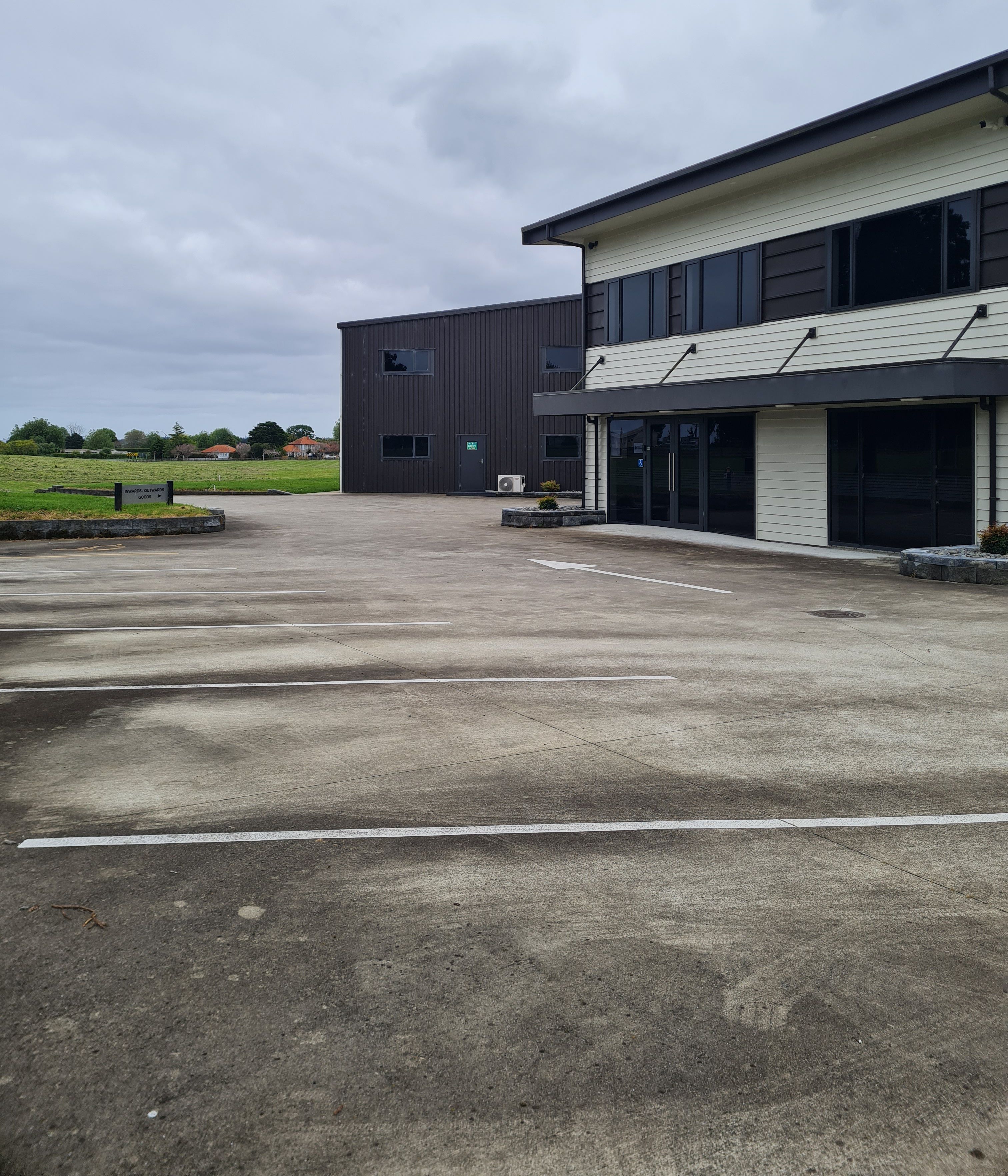 Parking Lot before cleaning