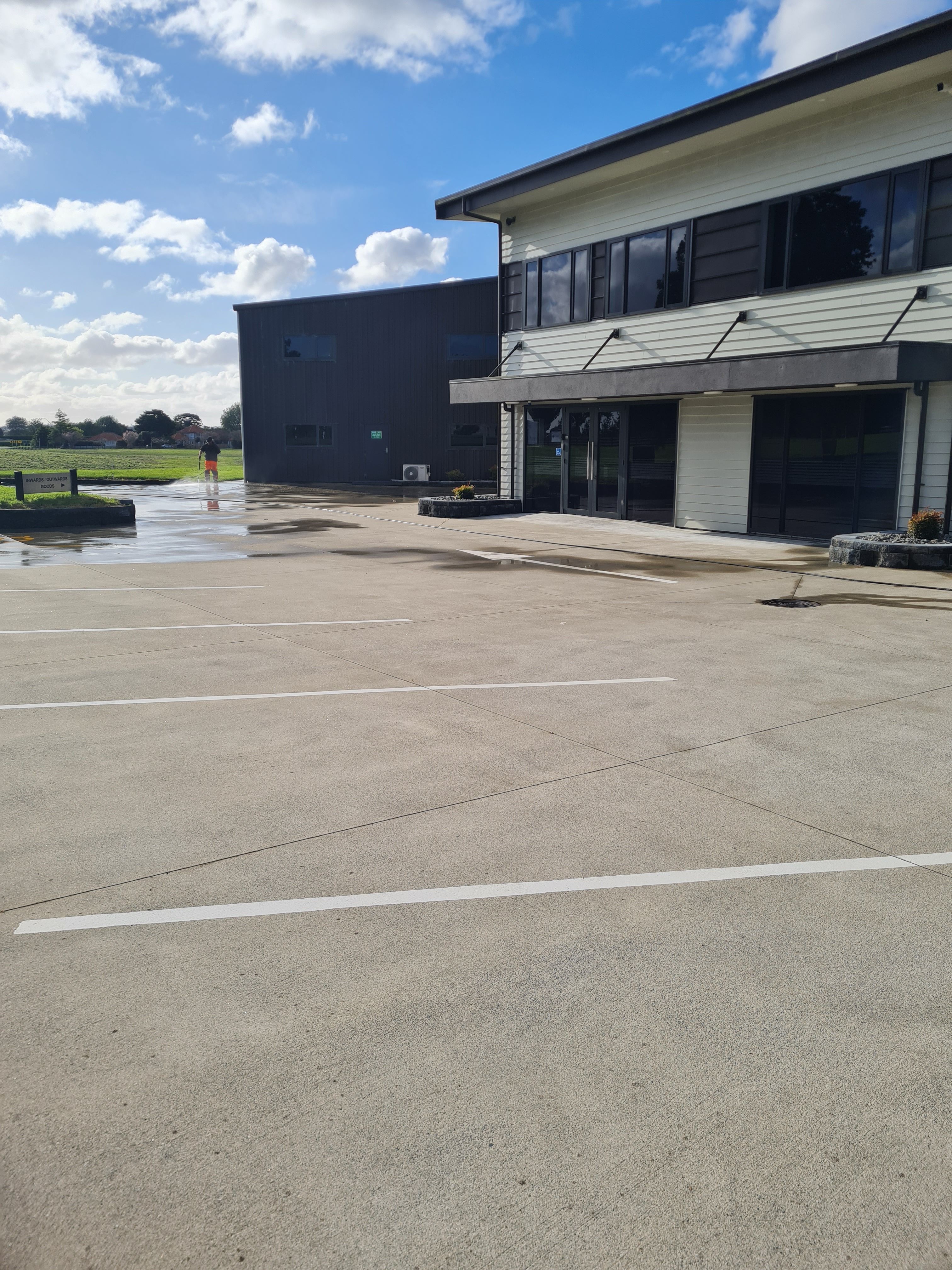 Parking Lot after cleaning