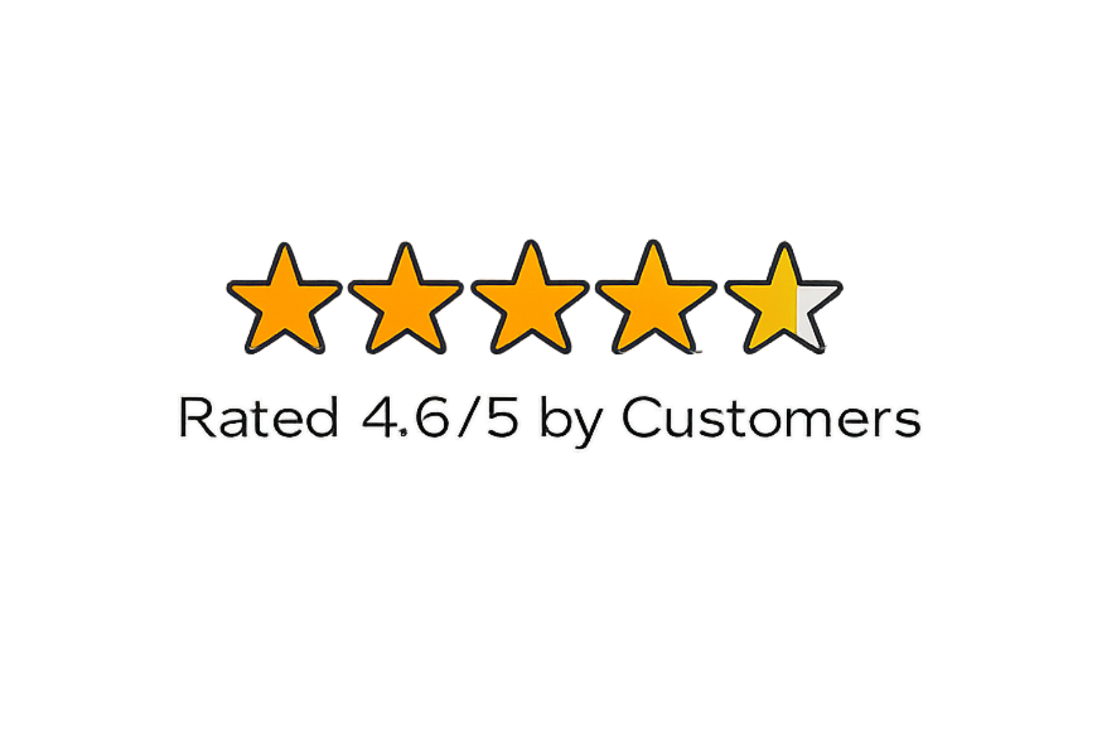 Rated 4.6/5 by Customers