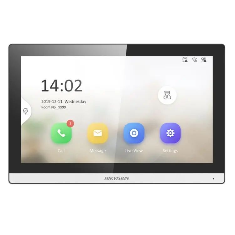 Model: DS-KH6350-WTE1 Hikvision DS-KH6350-WTE1 7“ Dokunmatik İç Ortam İnterkom