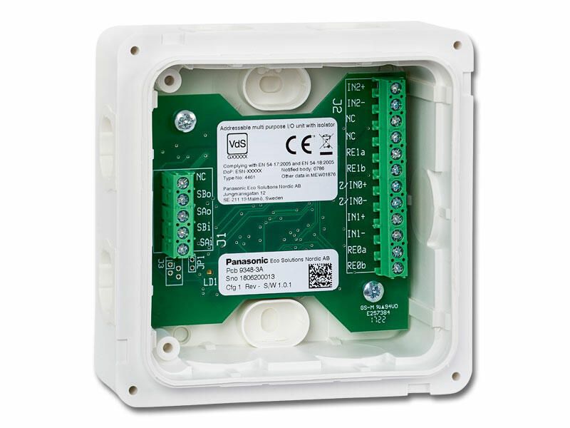 PANASONIC FAS-4461 I/O MODÜL, 2 GİRİŞ / 2 RÖLE ÇIKIŞI, KONVANSİYONEL BÖLGE GİRİŞ MODÜLÜ, ARKA KUTU DAHİL