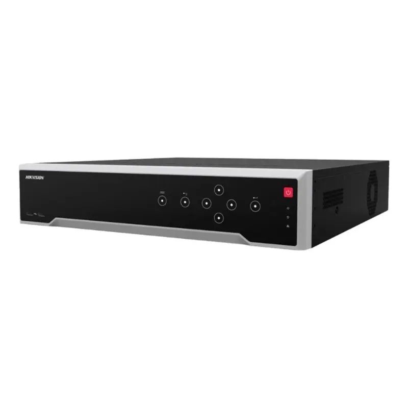 Model: DS-8664NXI-I8/S 64 Kanal AcuSense H265+ 320Mbps 8xSata eSATA 2xHDMI RAID NVR