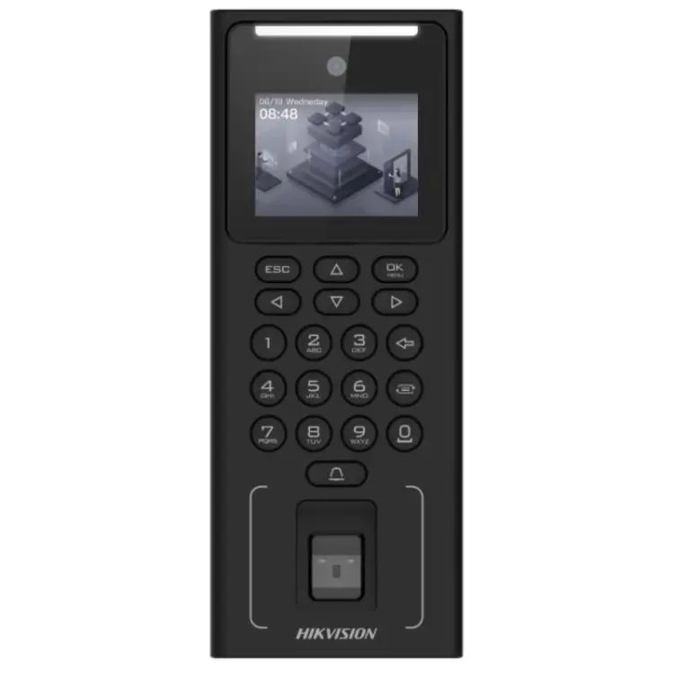 Model: DS-K1T321MFX Hikvision DS-K1T321MFX Yüz Tanıma + Parmak İzi + Kart + PIN Erişim Kontrol Terminali