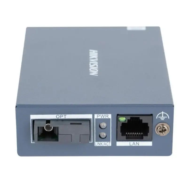 Model: DS-3D501T-A Hikvision DS-3D501T-A 20KM Gigabit Single Mode Tek Fiber Optik Transceiver Verici (1× Gigabit RJ45 + 1× Gigabit SC)