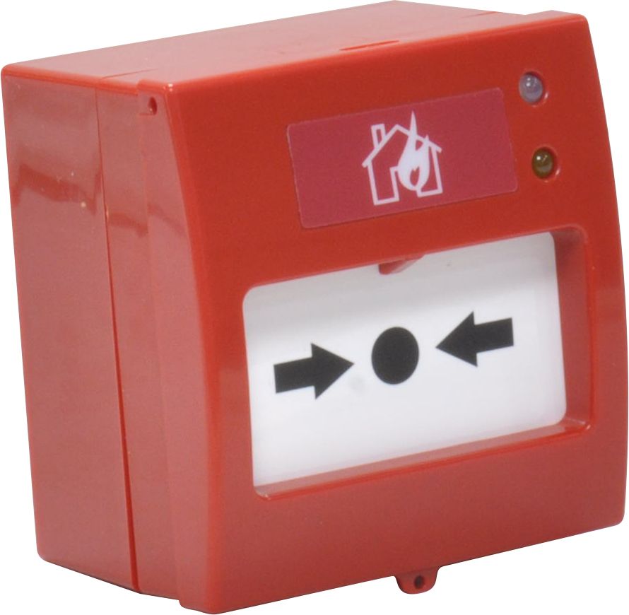 AVERFIRE AF-1014B AKILLI ADRESLİ TEKRAR KURULABİLİR- KISA DEVRE İZOLATÖRLÜ YANGIN ALARM BUTONU