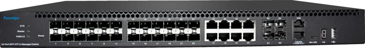 FOREDGE S5700-24F-8G-4TF 24 PORT GBIT SFP + 4 PORT 10G SFP + 8 PORT GBIT RJ45 (COMBO) LAYER 3 YÖNETİLEBİLİR ETHERNET SWITCH DUAL POWER DM