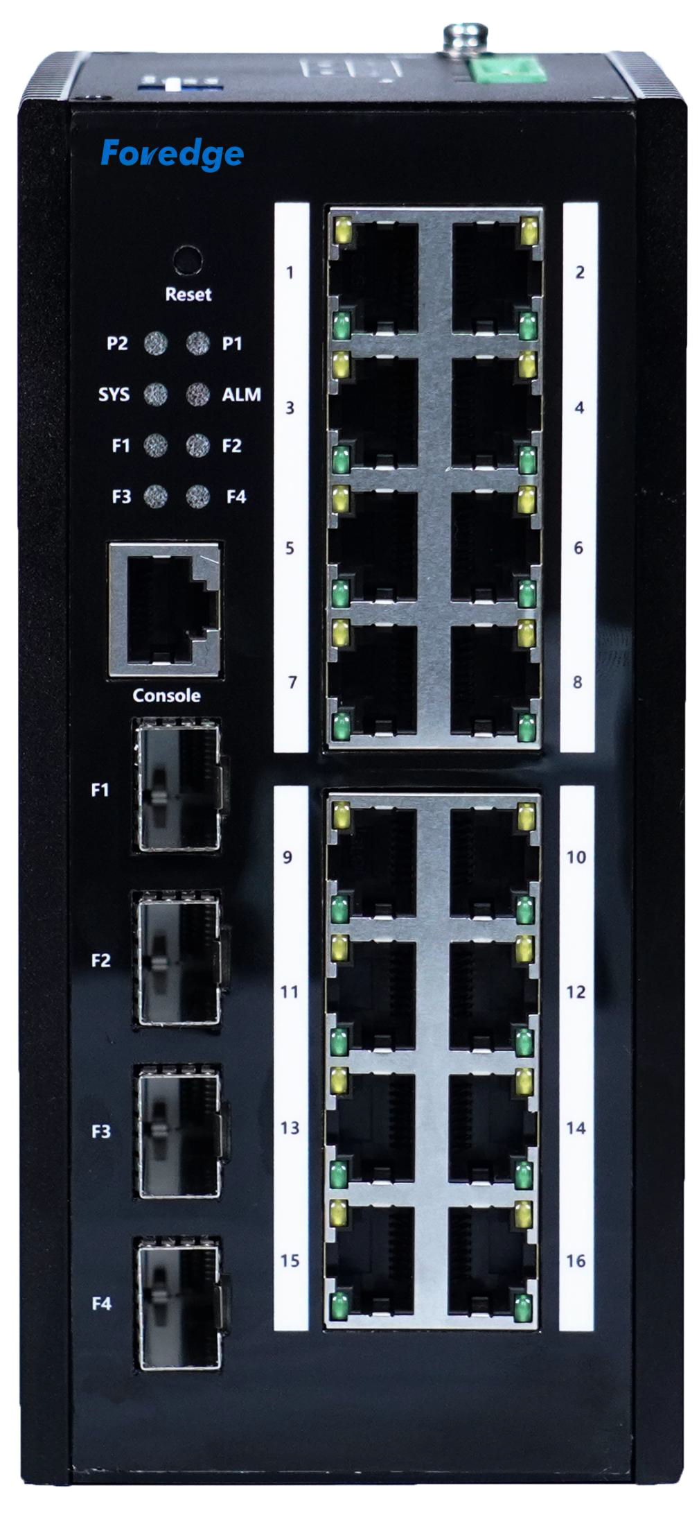 FOREDGE IS1016GPS-4F 16 GIGABIT POE PORT+ 4 GIGABIT SFP PORT LAYER 2 YÖNETİLEBİLİR ENDÜSTRİYEL SWITCH (ADAPTÖR DAHİL DEĞİLDİR) A.